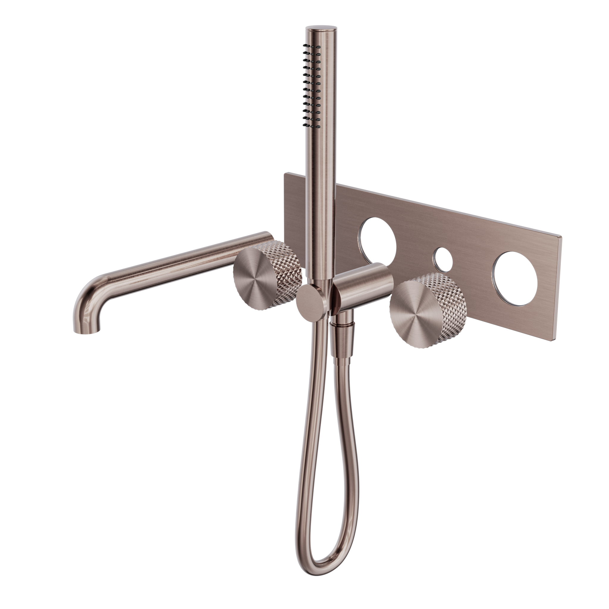 Opal Progressive Shower System With Spout 230mm Trim Kits Only Brushed Bronze