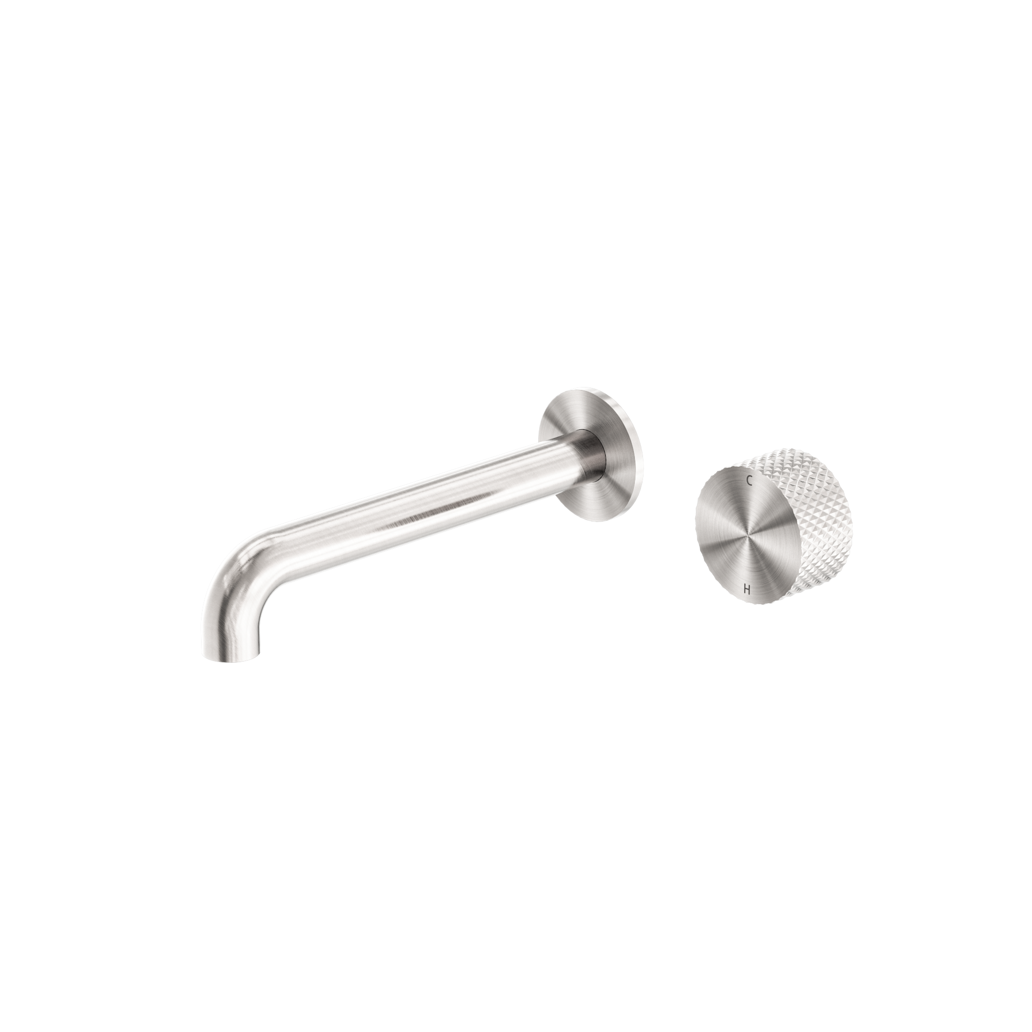 Opal Progressive Wall Basin/Bath Set 160mm Brushed Nickel
