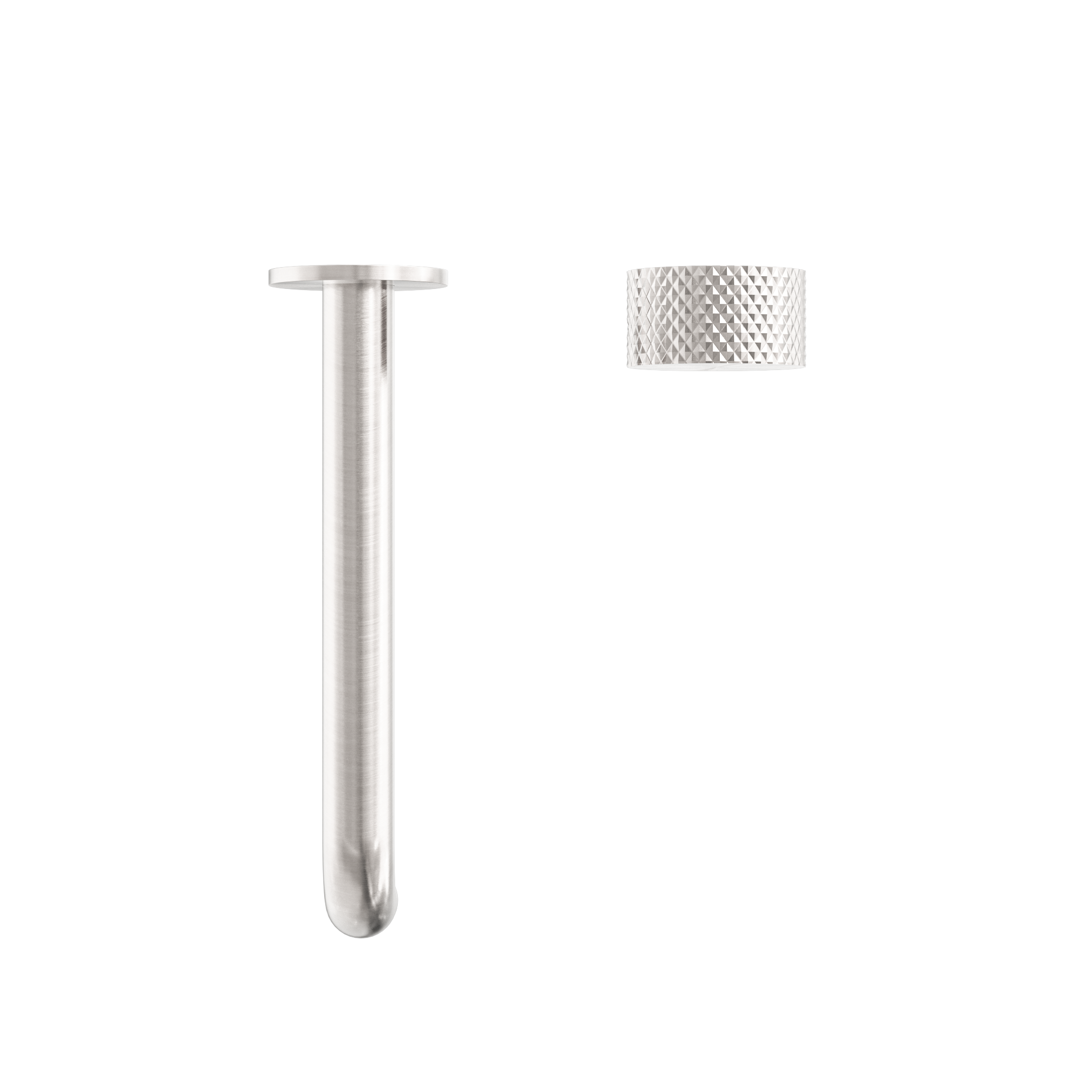 Opal Progressive Wall Basin/Bath Set 185mm Brushed Nickel