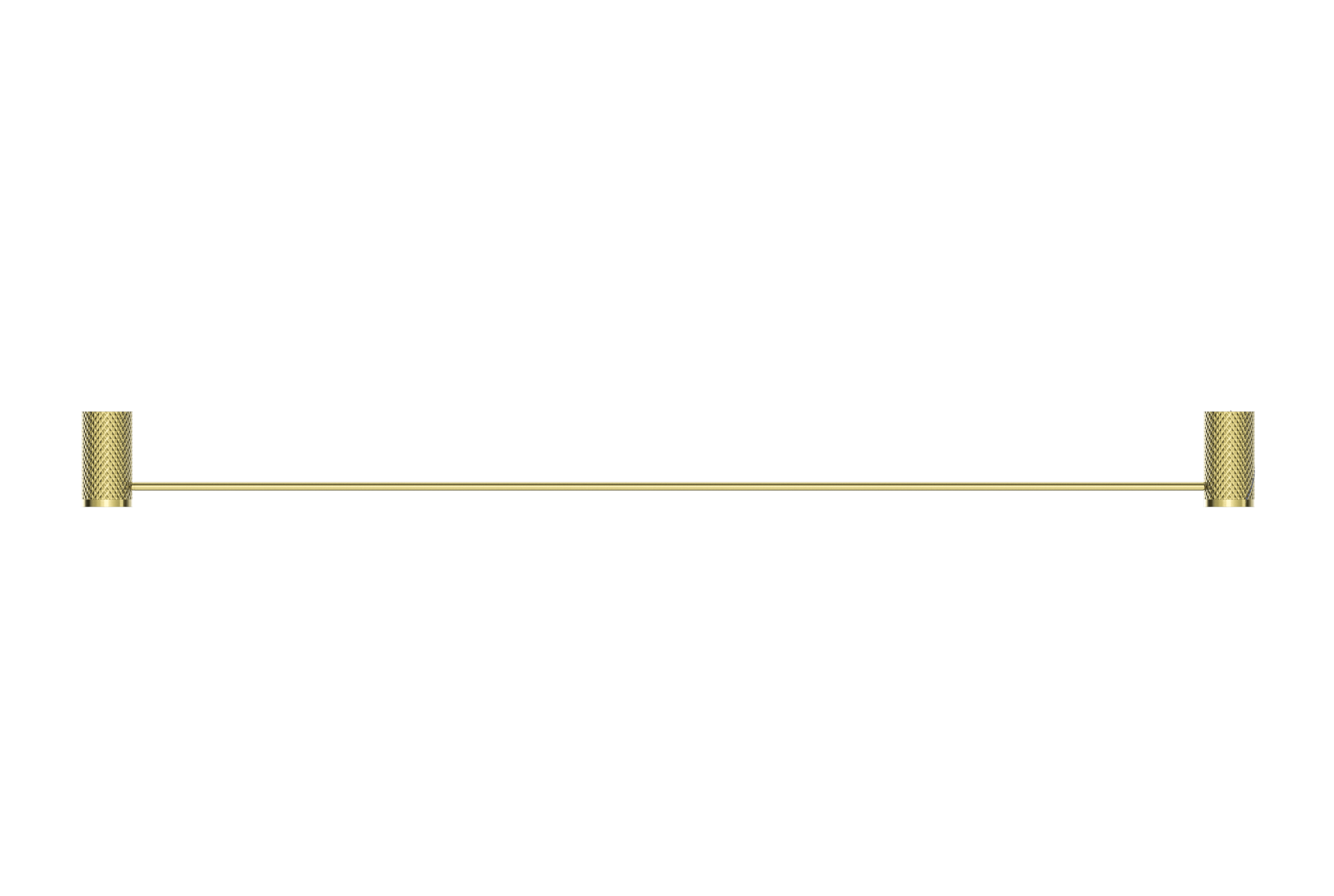 Opal Single Towel Rail 800mm Brushed Gold