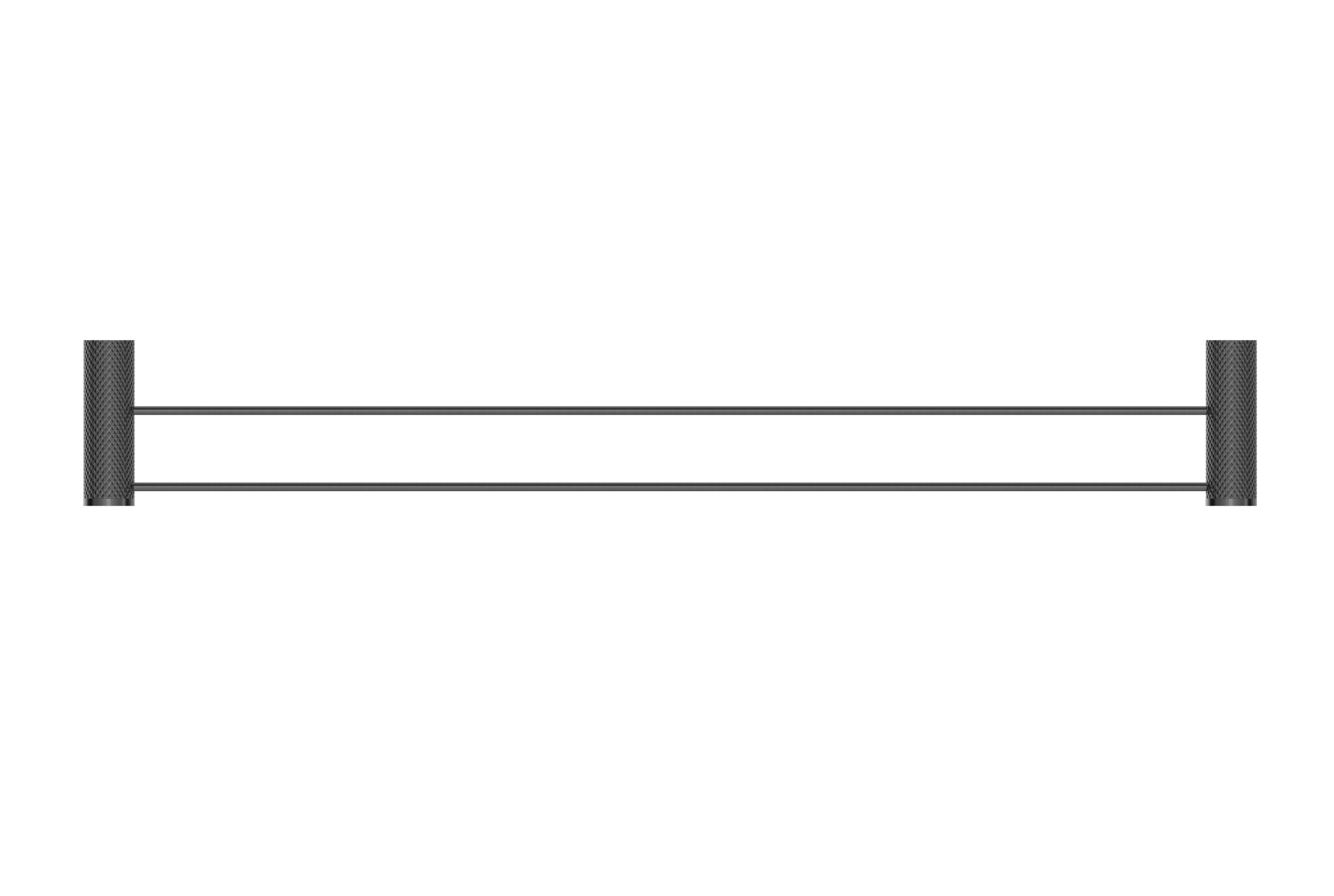 Opal Double Towel Rail 800mm Graphite