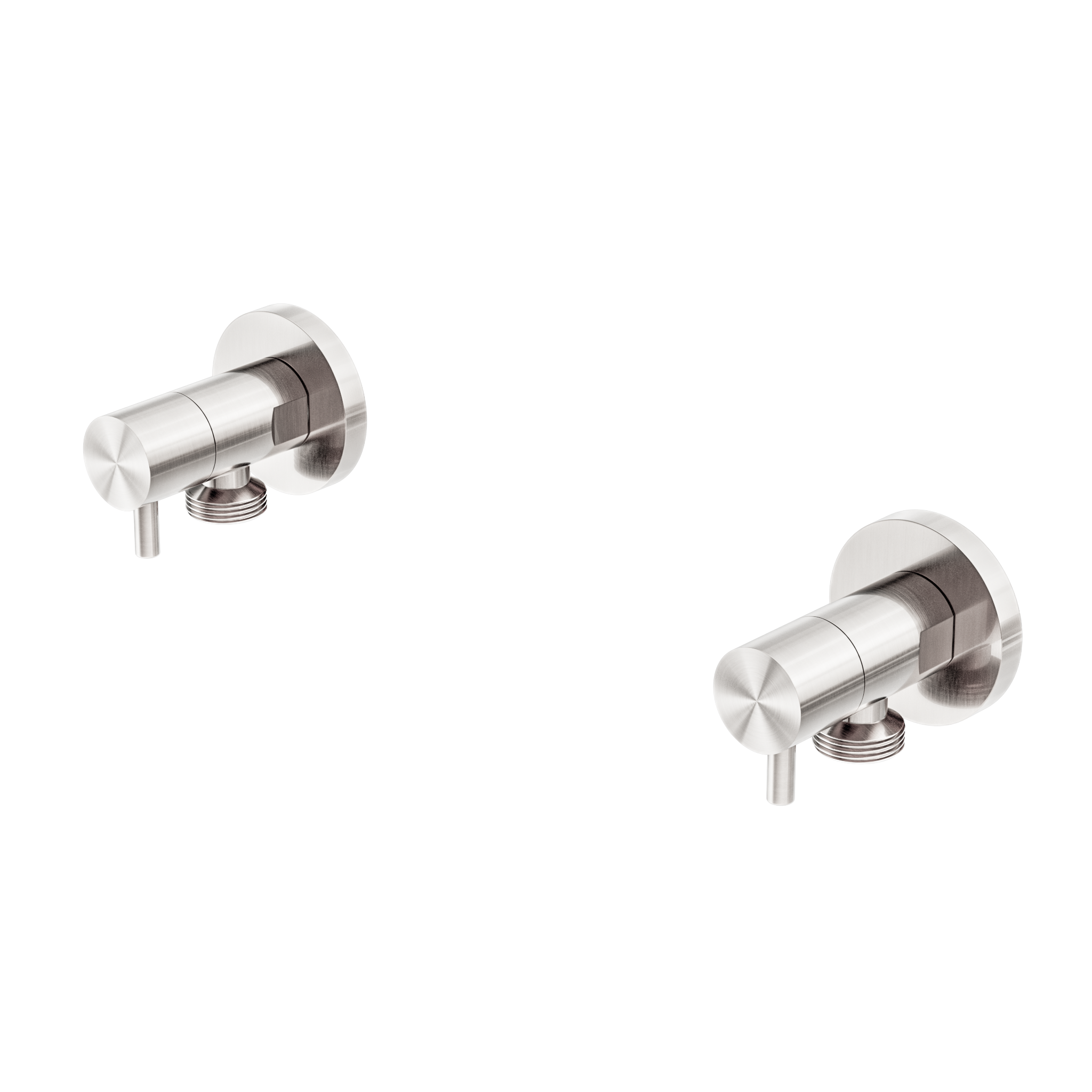 Washing Machine Tap Set Brushed Nickel