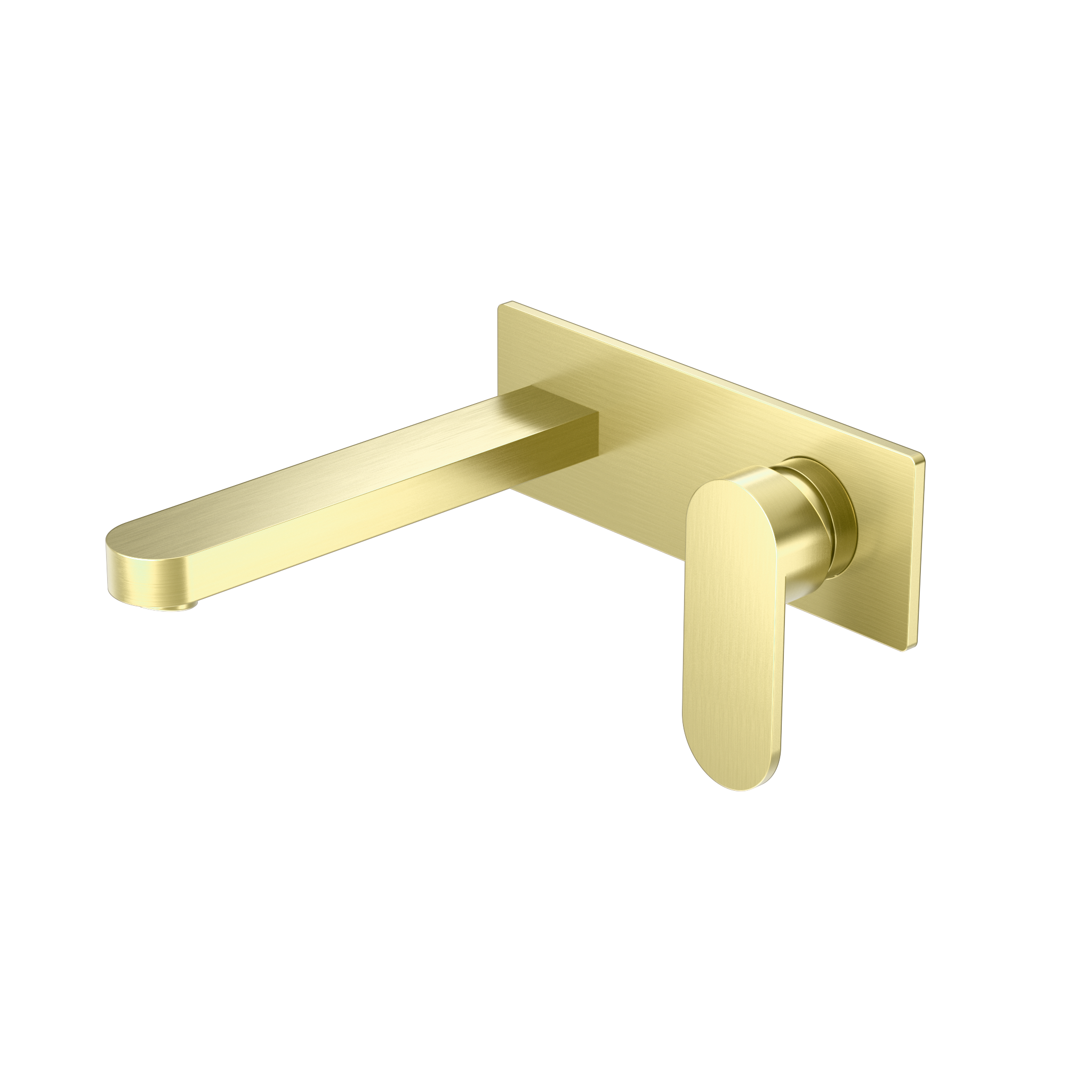 Ecco Wall Basin/Bath Mixer Brushed Gold