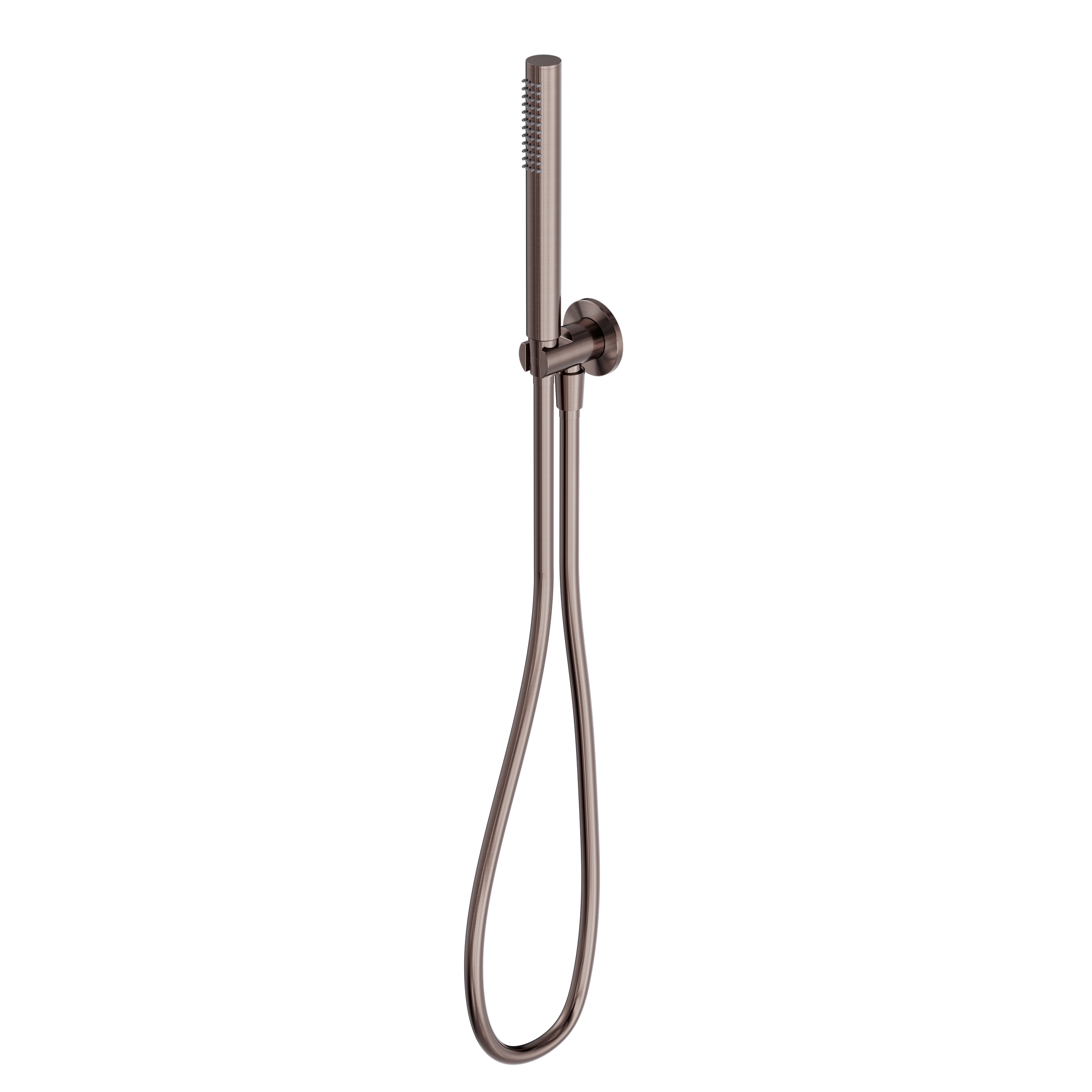 Slim Shower On Bracket Brushed Bronze