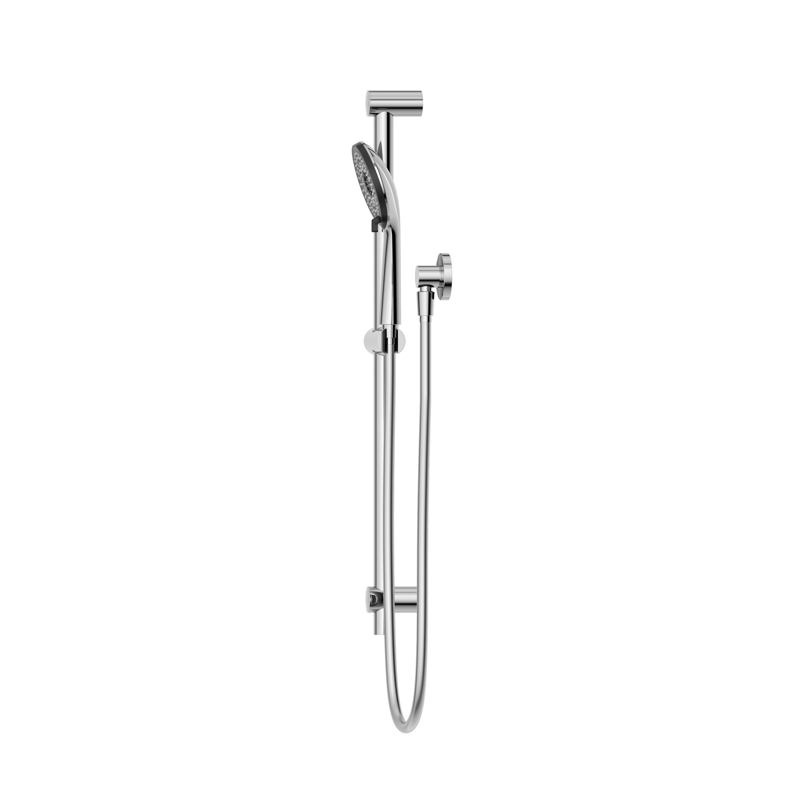 Round Metal Project Rail Shower Chrome