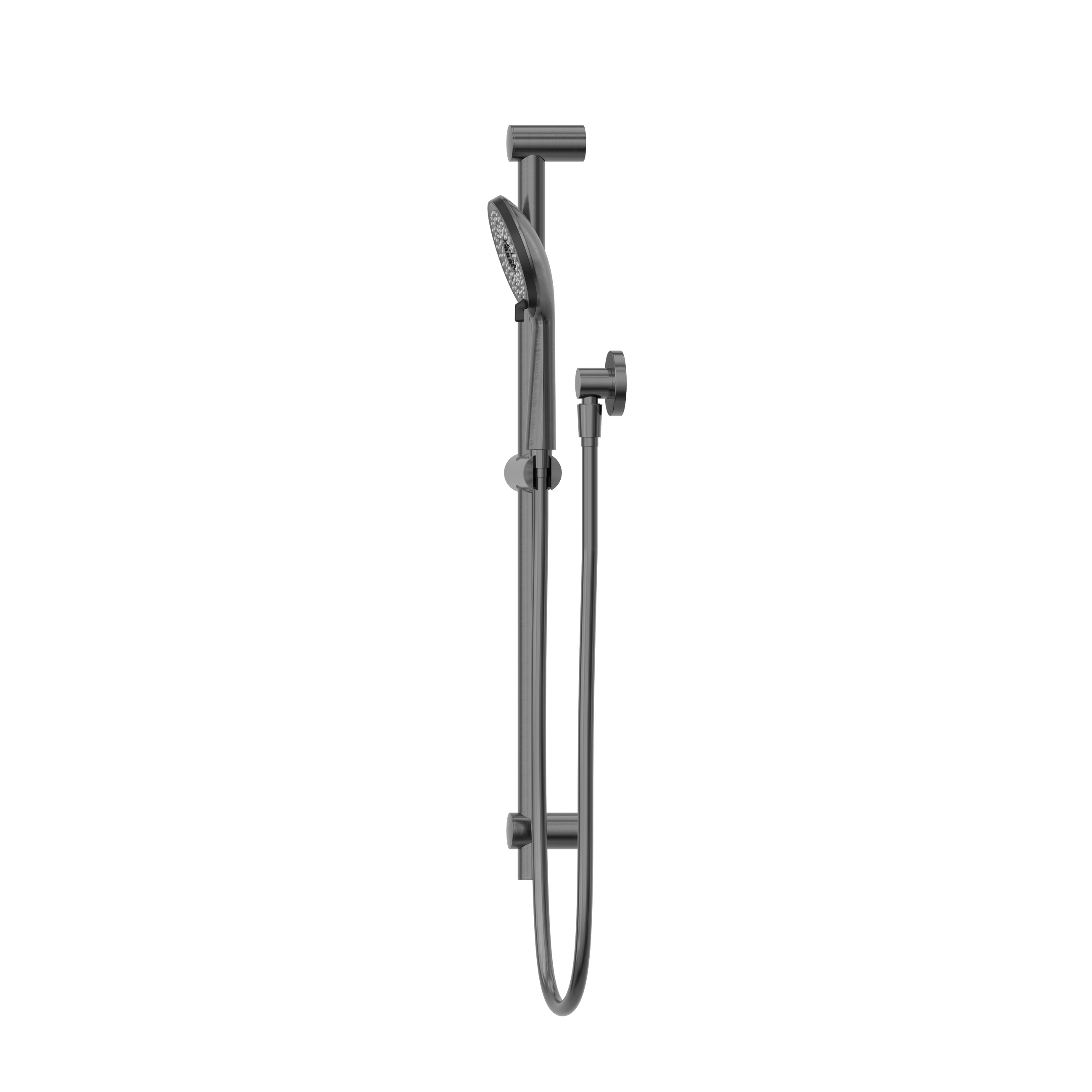 Round Metal Project Rail Shower Gun Metal