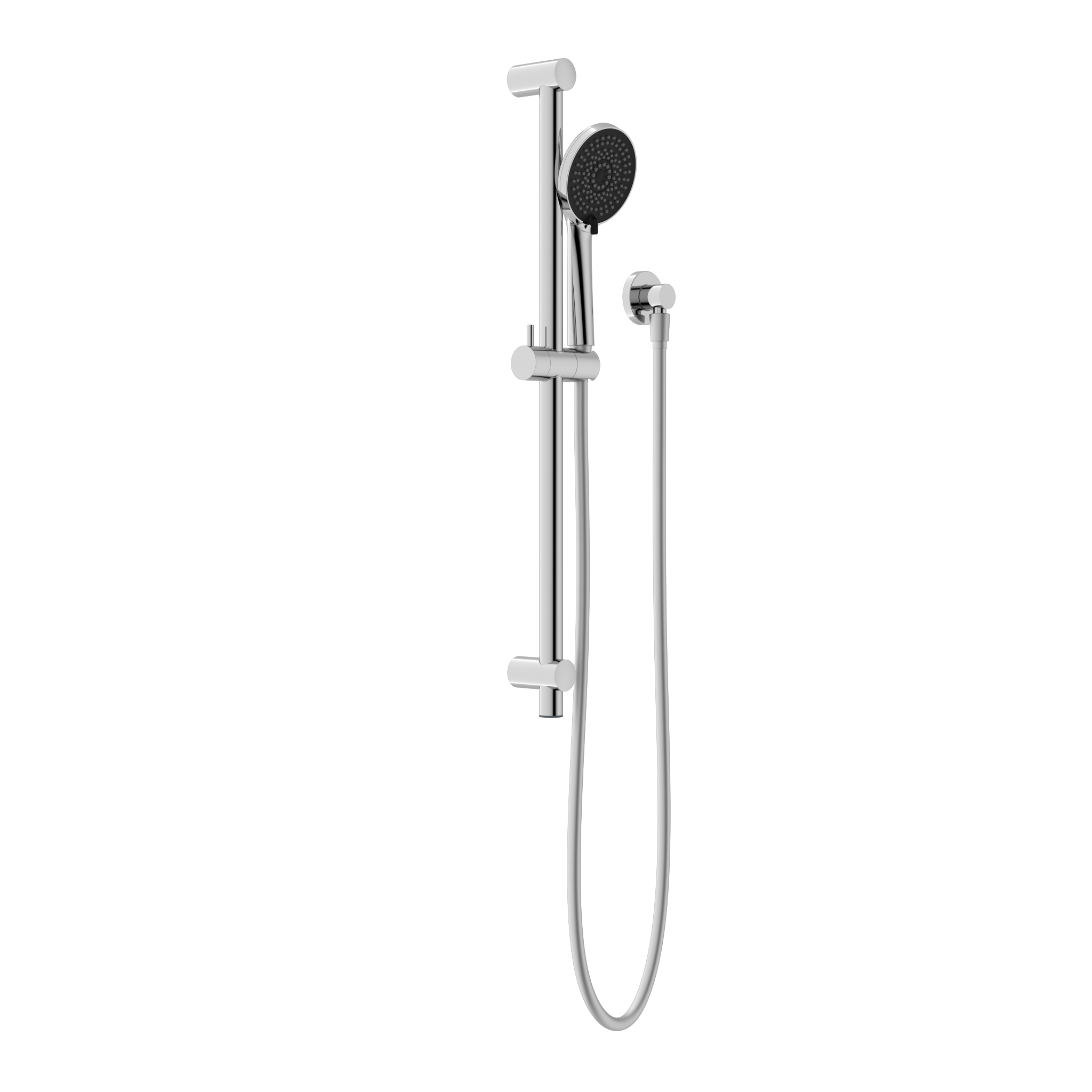 Round Metal Project Shower Rail 4 Star Rating Chrome
