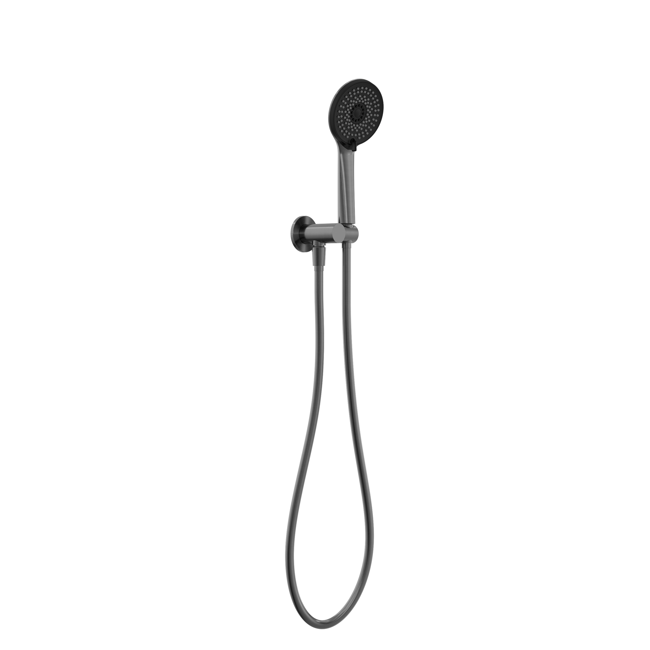 Project Round Shower On Bracket 4 Star Rating Gun Metal