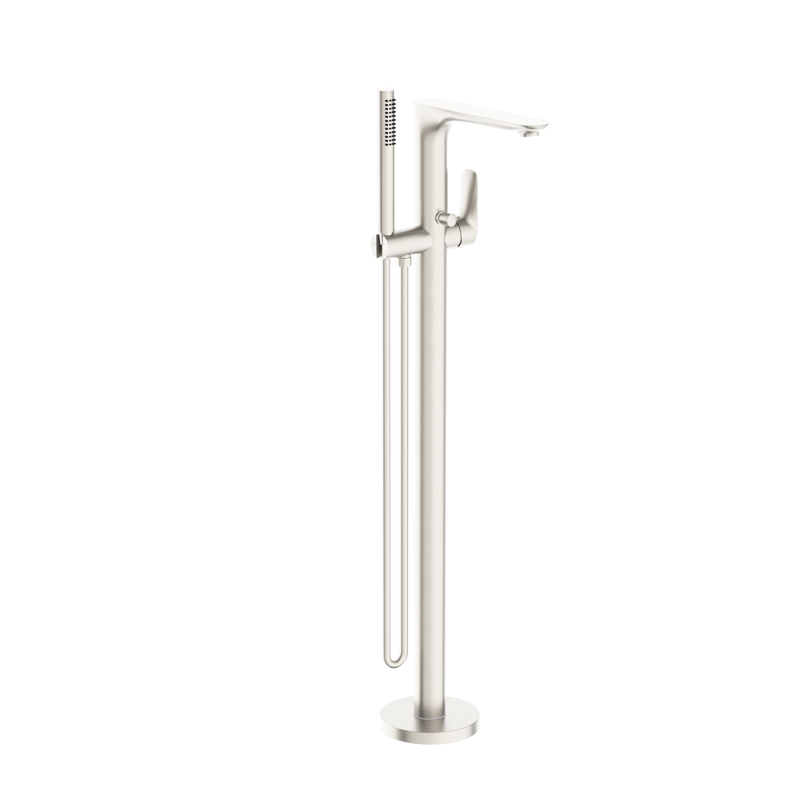 Bianca Freestanding Bath Mixer With Hand Shower Brushed Nickel