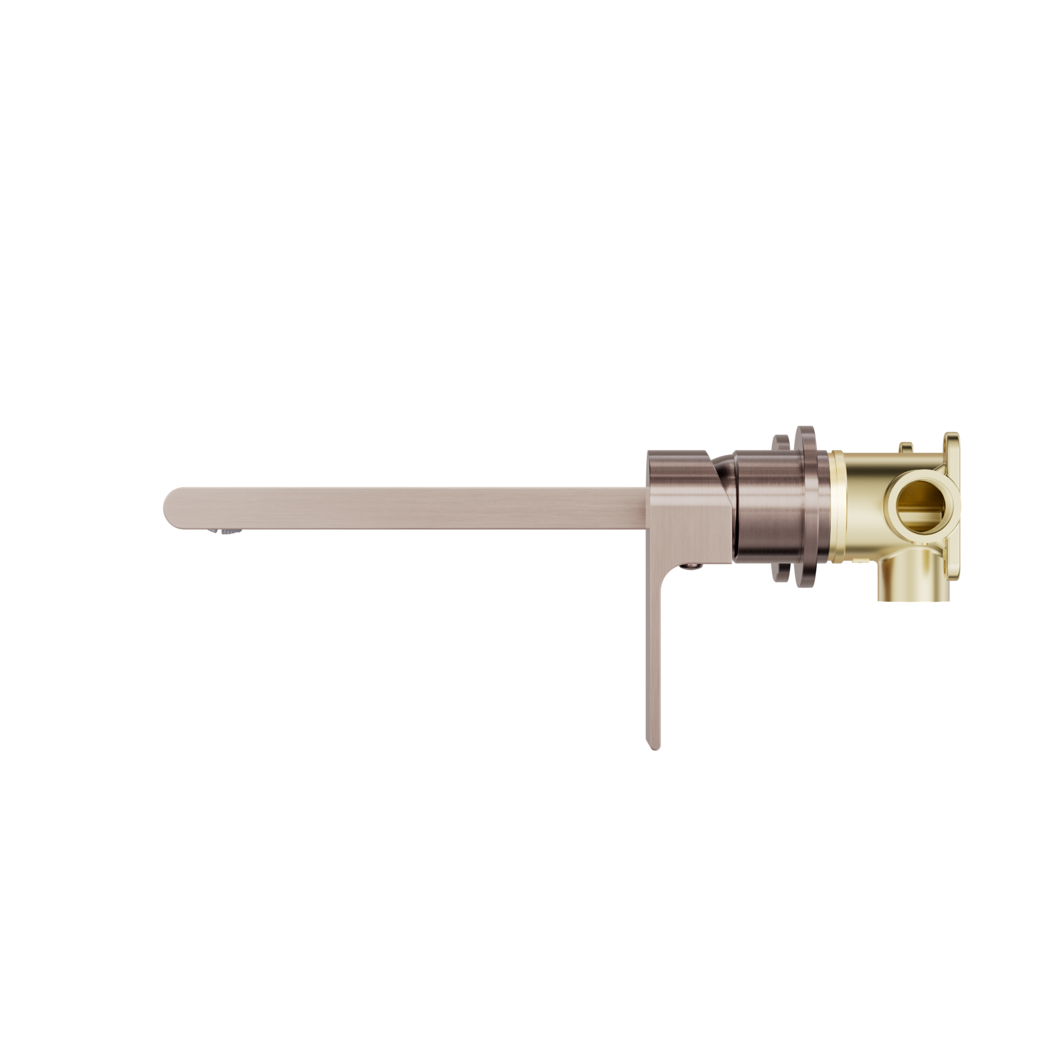 Bianca Wall Basin/Bath Mixer Separate Back Plate 230mm Brushed Bronze