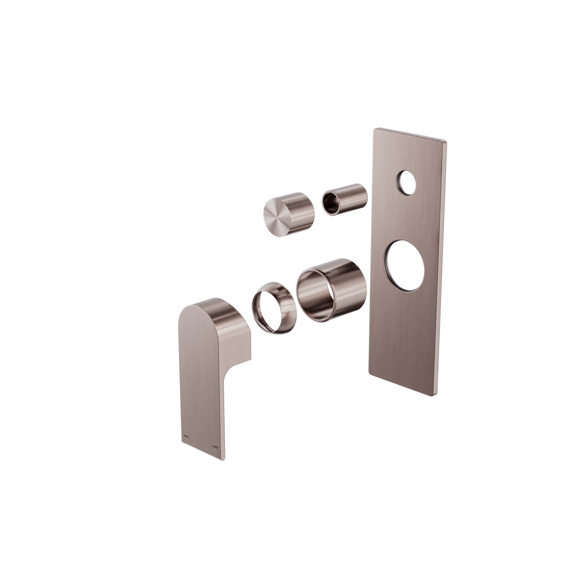 Bianca Shower Mixer With Diverter Trim Kits Only Brushed Bronze