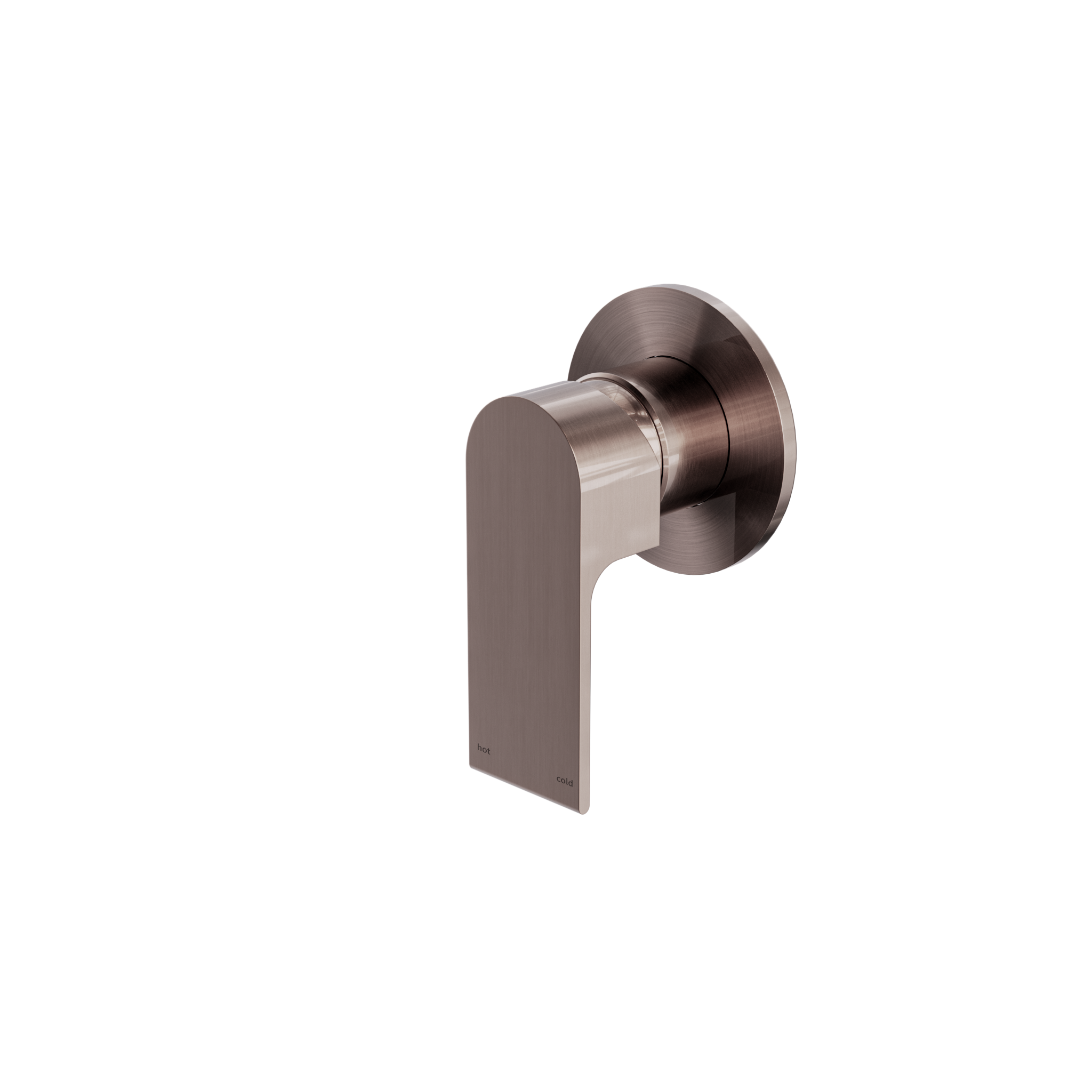 Bianca Shower Mixer 80mm Plate Brushed Bronze