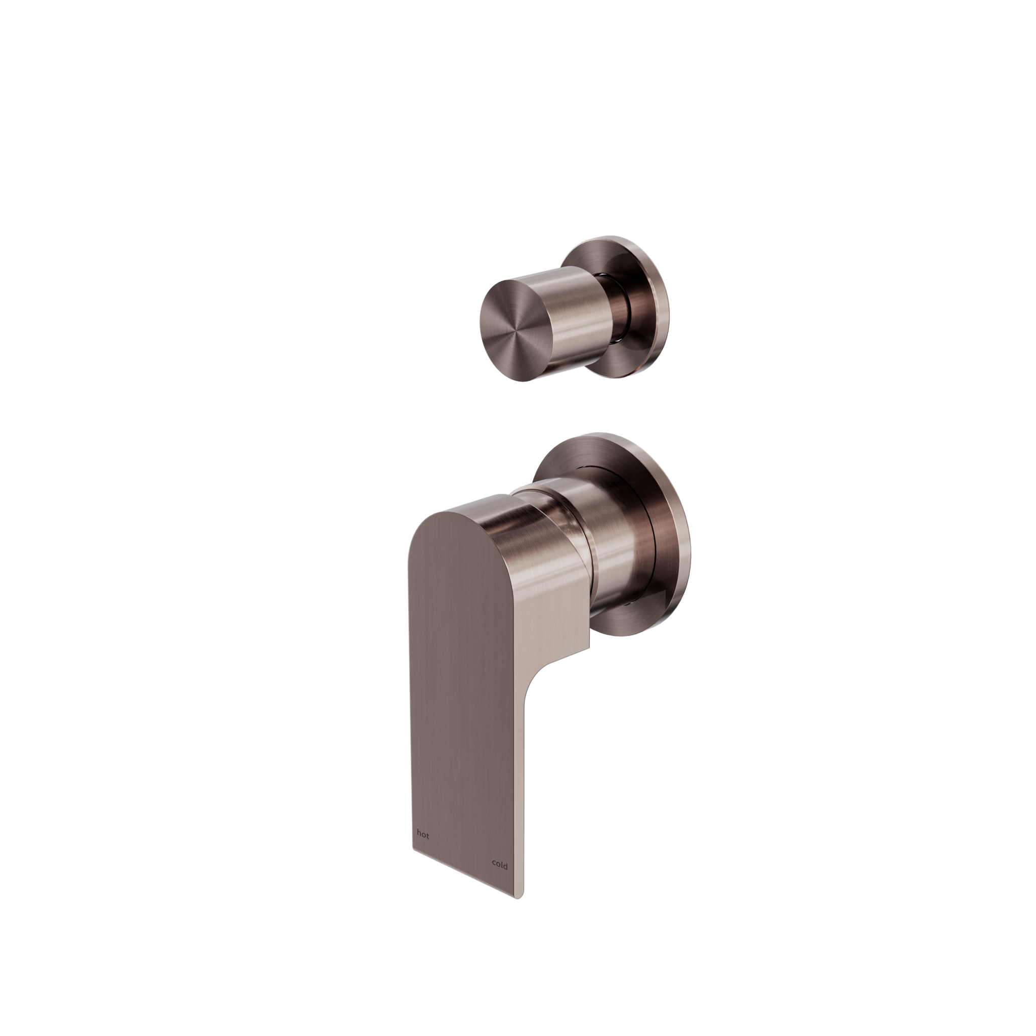 Bianca Shower Mixer With Diverter Separate Back Plate Brushed Bronze