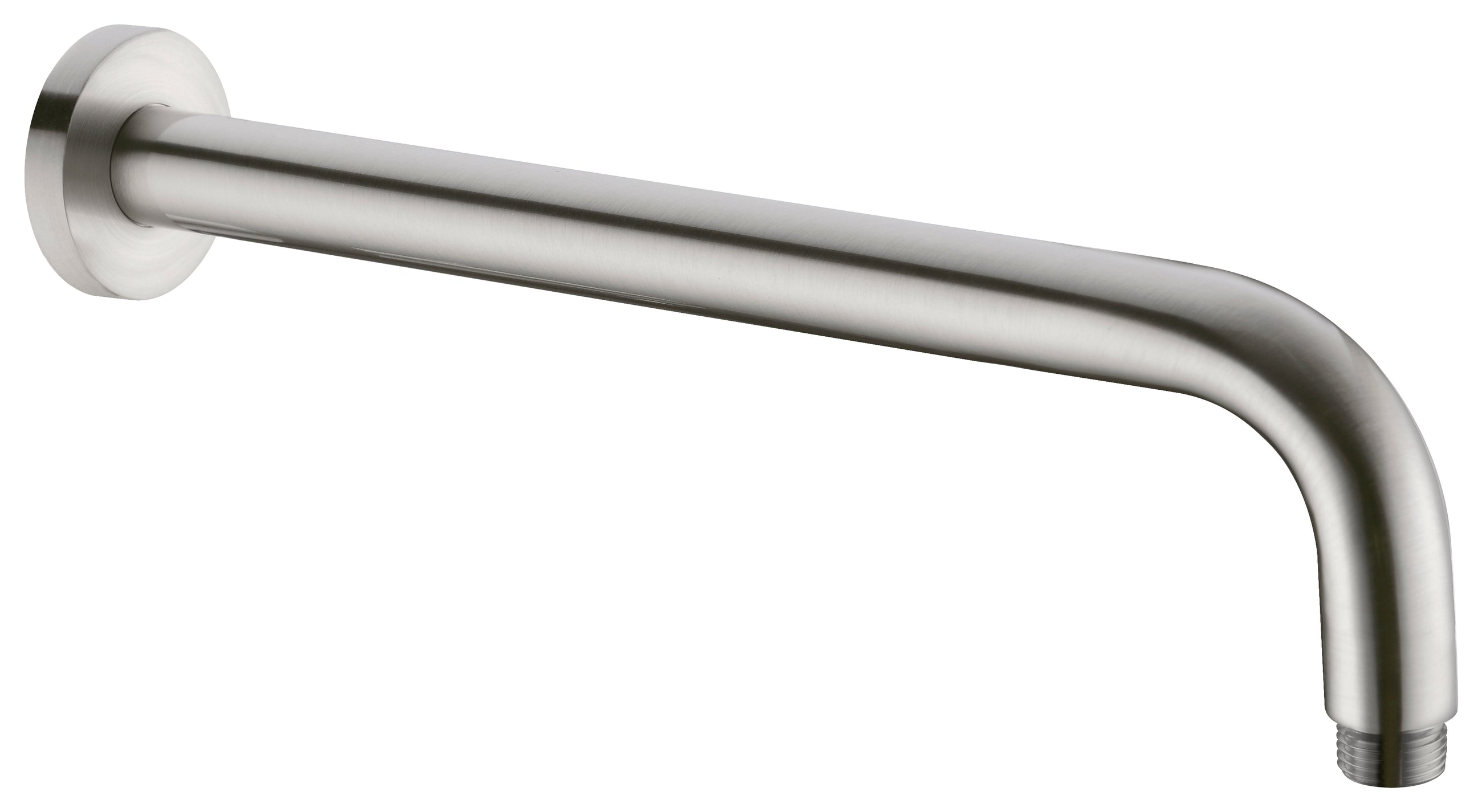 Round Shower Arm 330mm Length Brushed Nickel