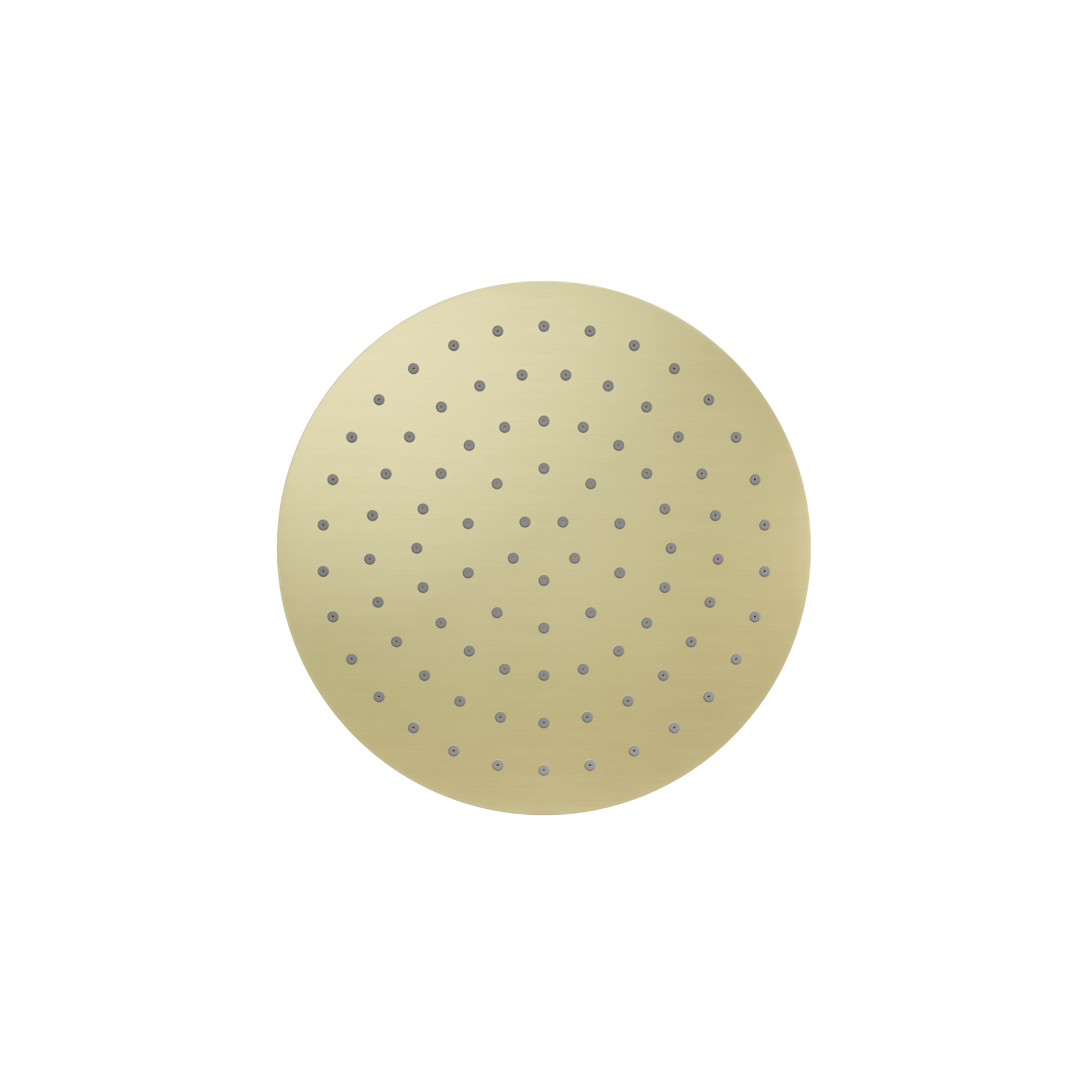 250mm Round Metal Shower Head II Brushed Gold