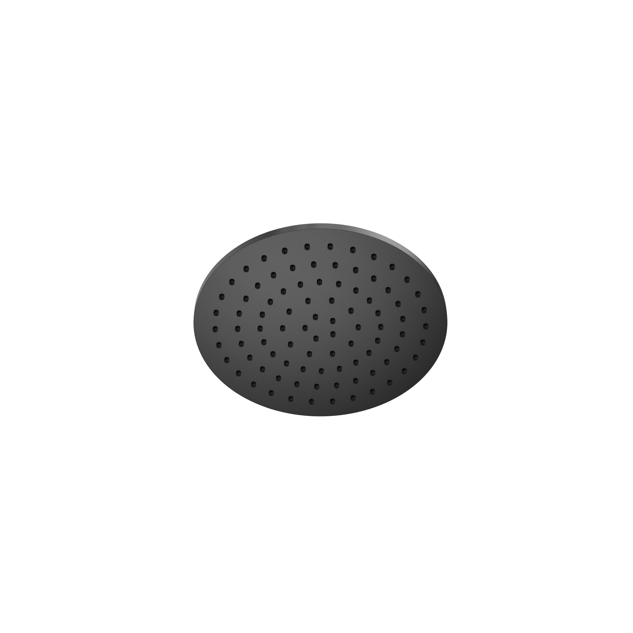250mm Round Metal Shower Head II Gun Metal