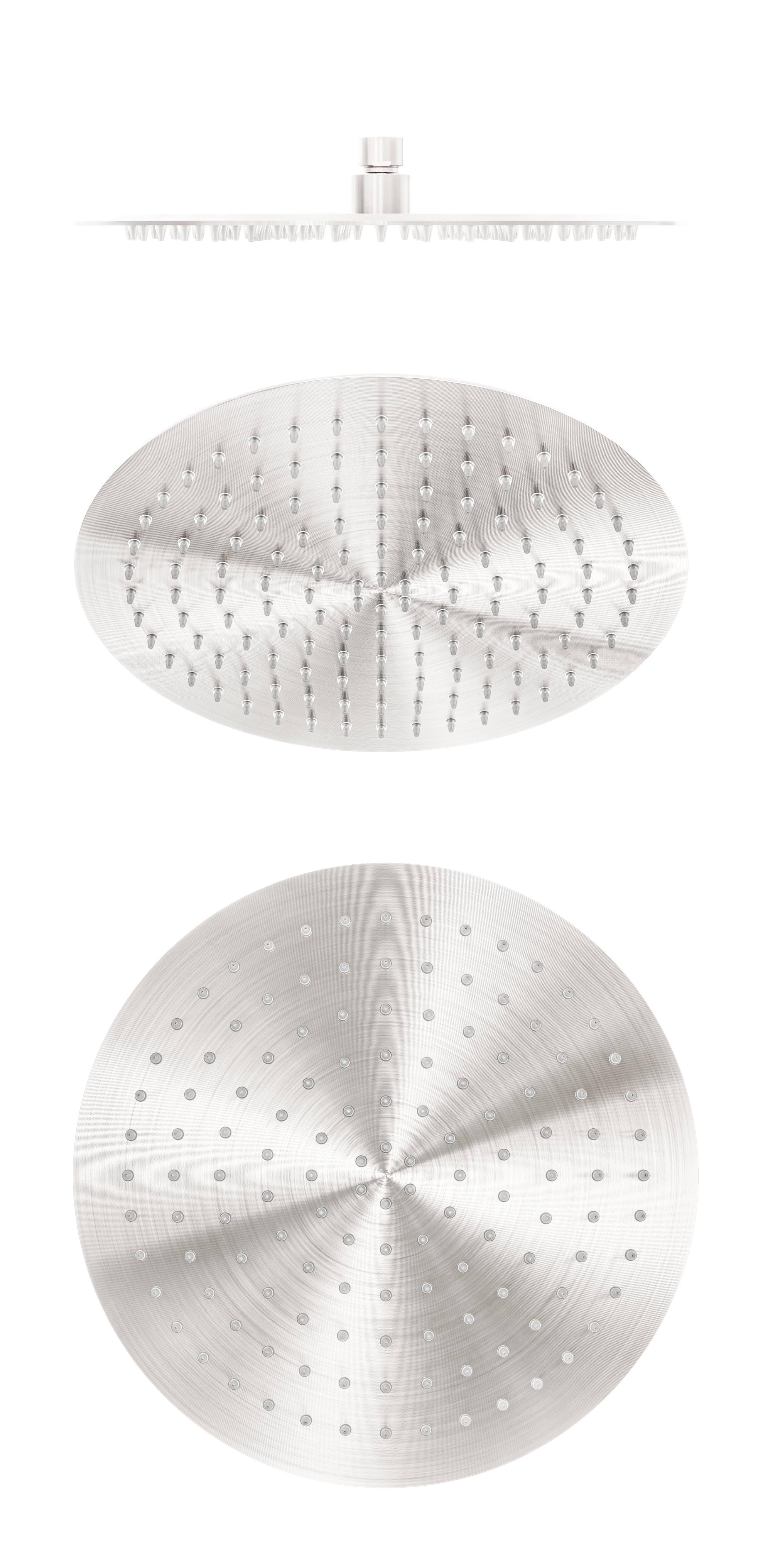 Zen SS316L 300mm Round Shower Head Brushed Nickel