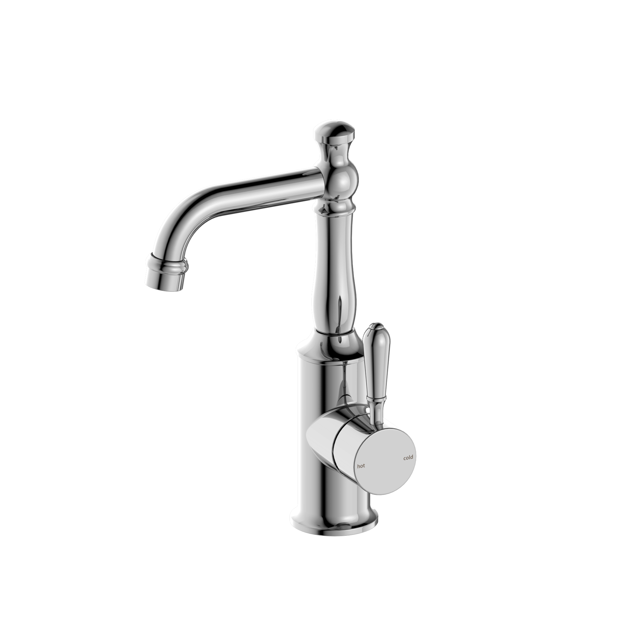 York Basin Mixer With Metal Lever Chrome