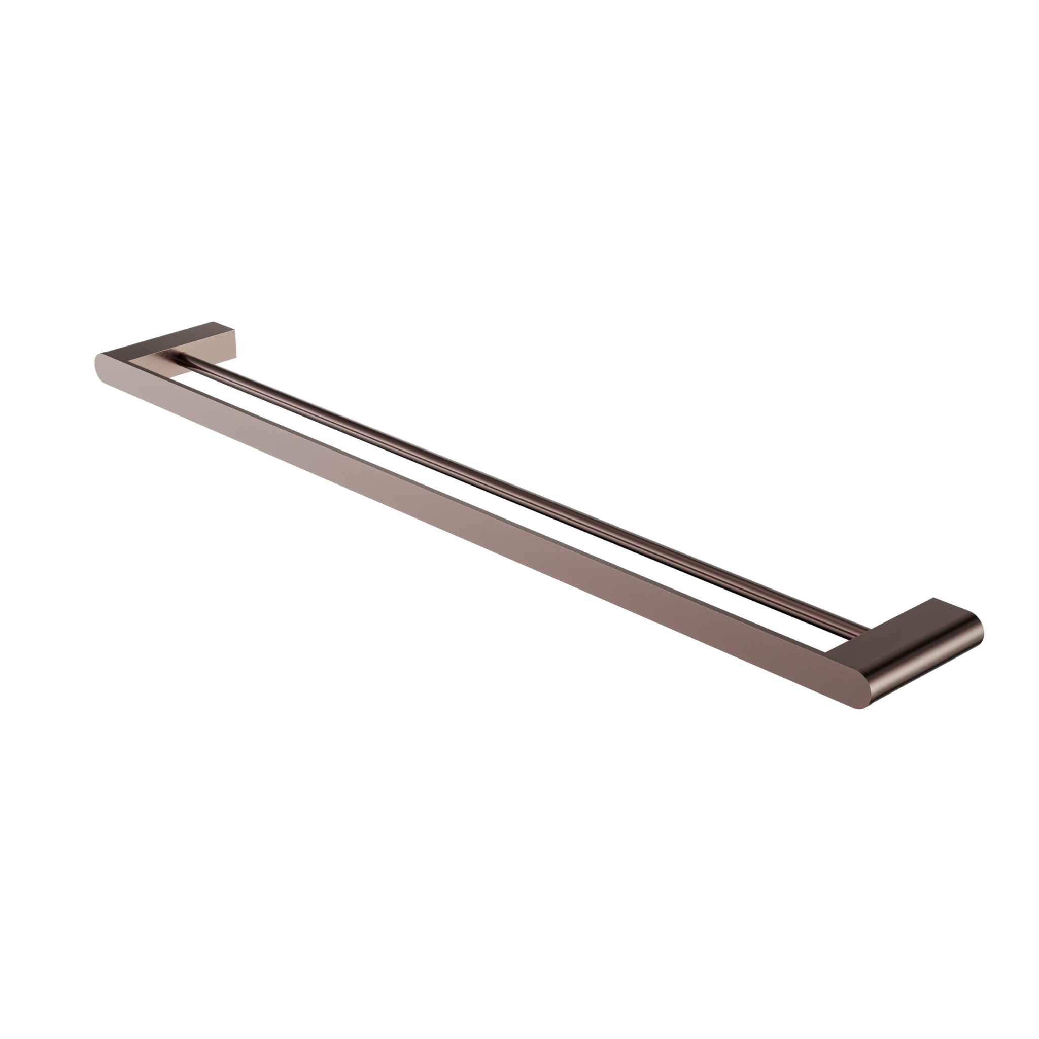 Bianca Double Towel Rail 800mm Brushed Bronze