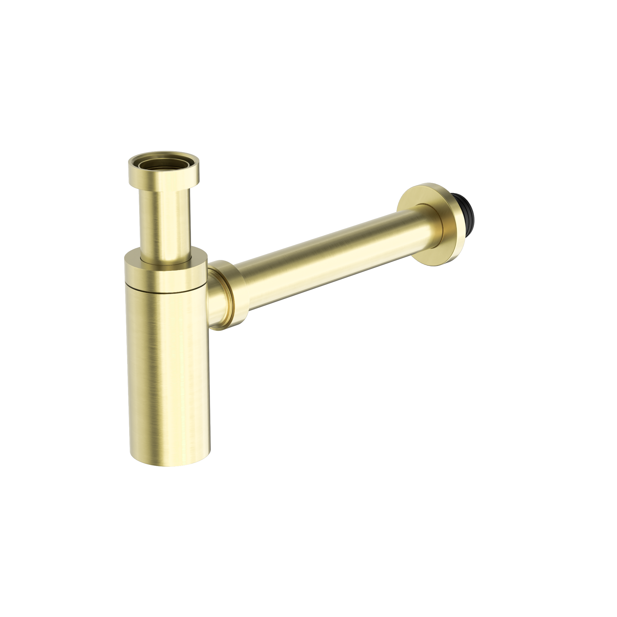 40mm Round Bottle Trap Brushed Gold