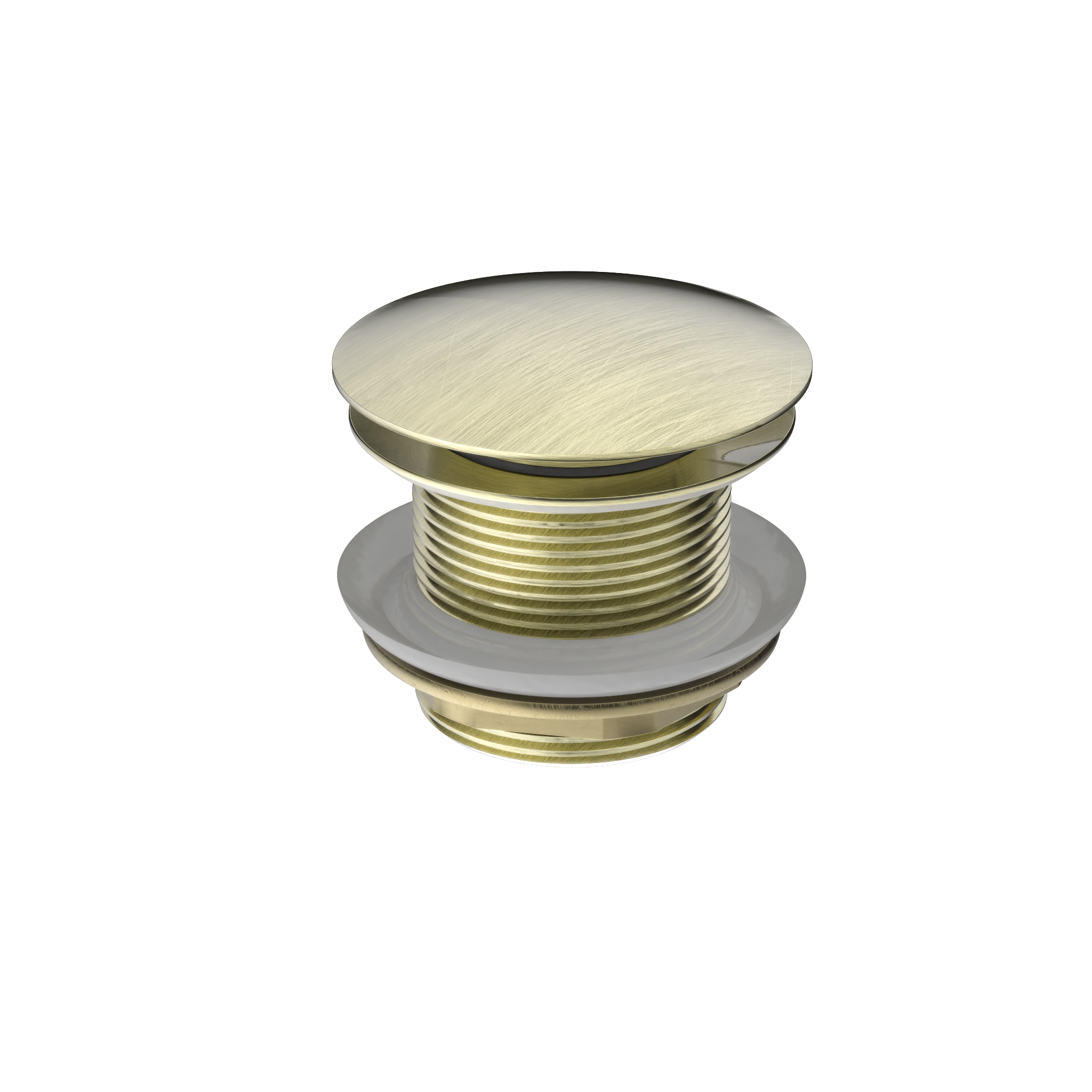 40mm Bath Pop-Up Plug With Removable Waste No Overflow Aged Brass