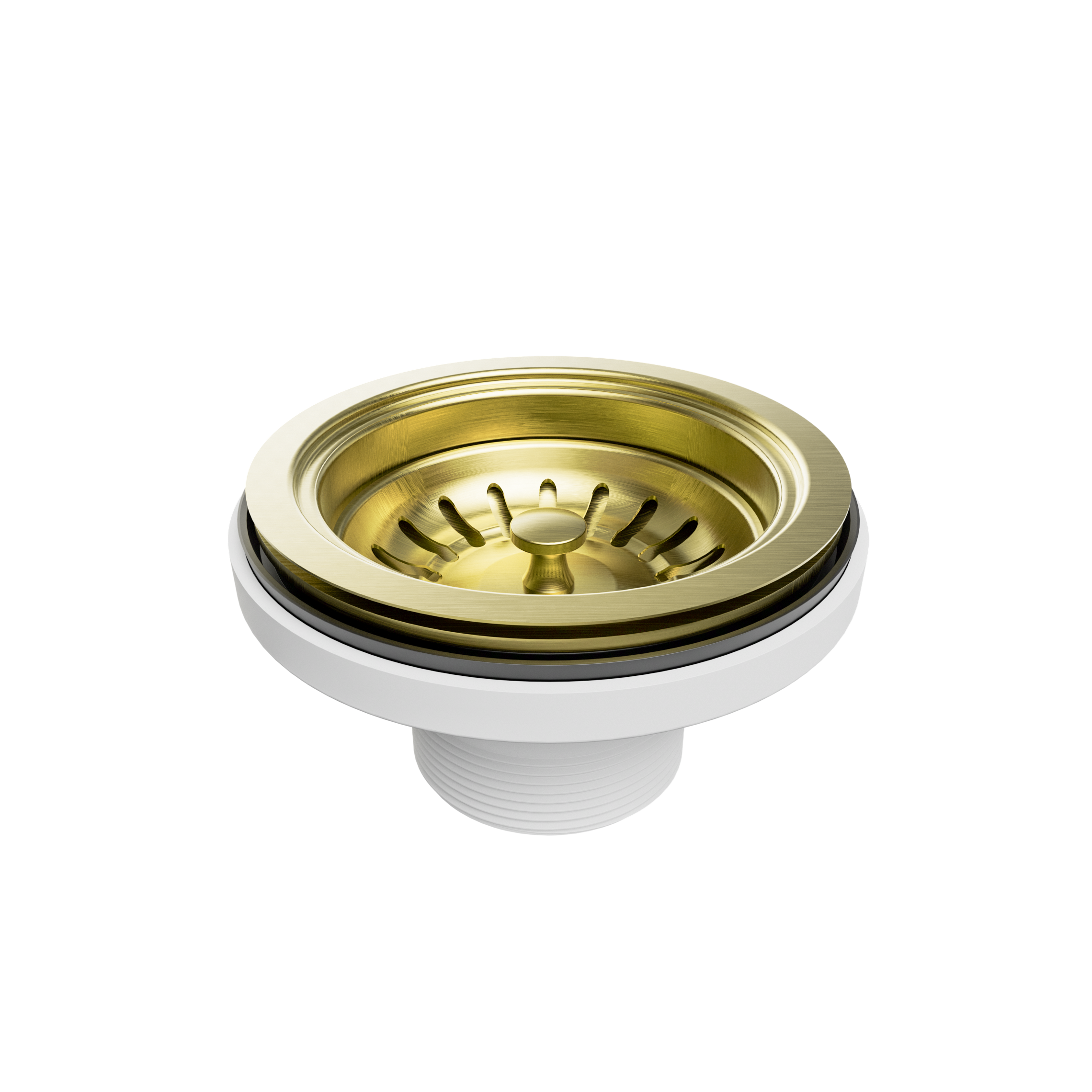 Kitchen Sink Basket Waste Brushed Gold
