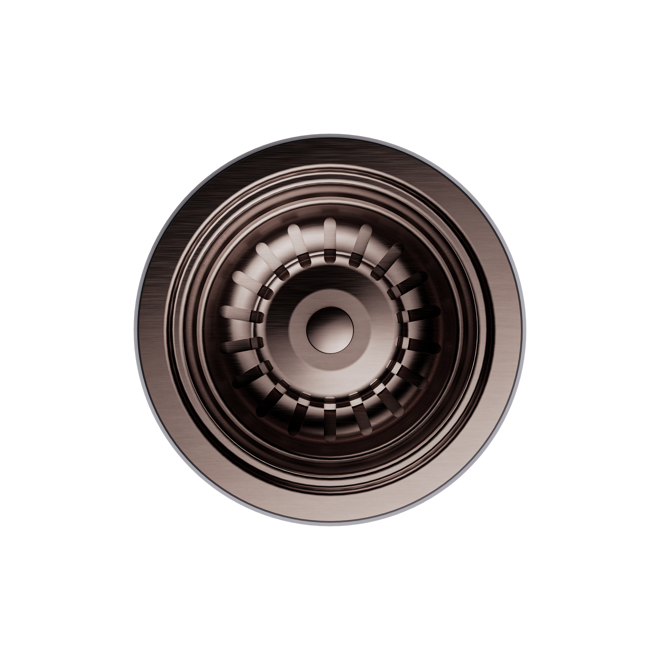 Kitchen Sink Basket Waste Brushed Bronze