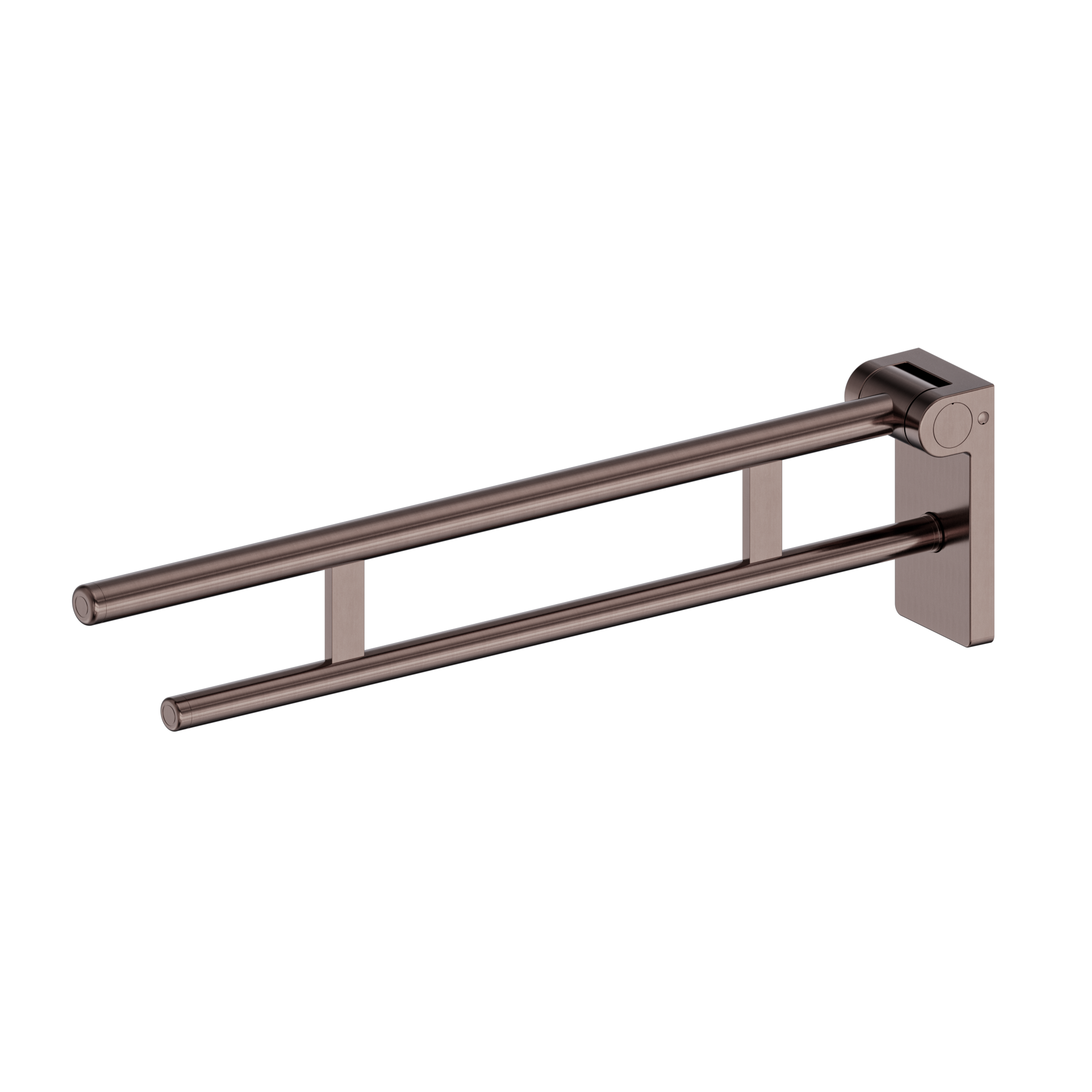 Mecca Care Foldable Toilet Support Arm Brushed Bronze