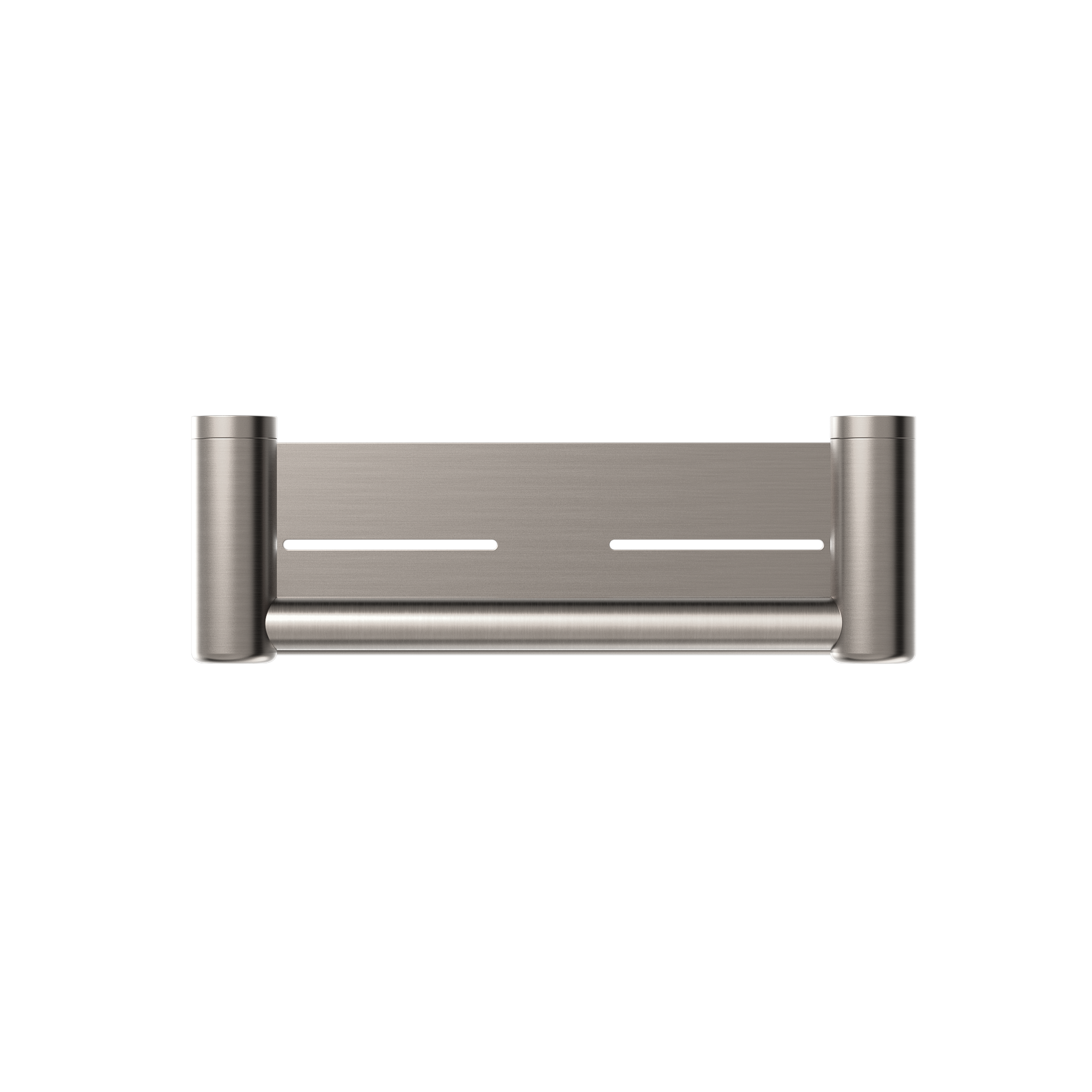 Mecca Care 25mm Grab Rail With Shelf 300mm Brushed Nickel