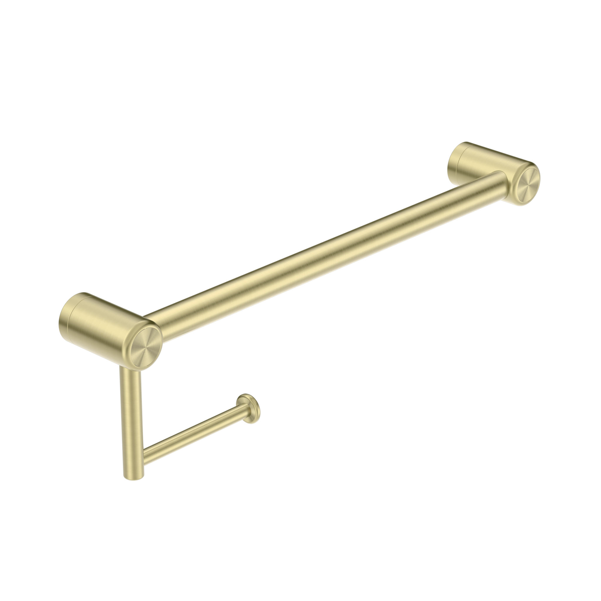 Mecca Care 25mm Toilet Roll Rail 450mm Brushed Gold