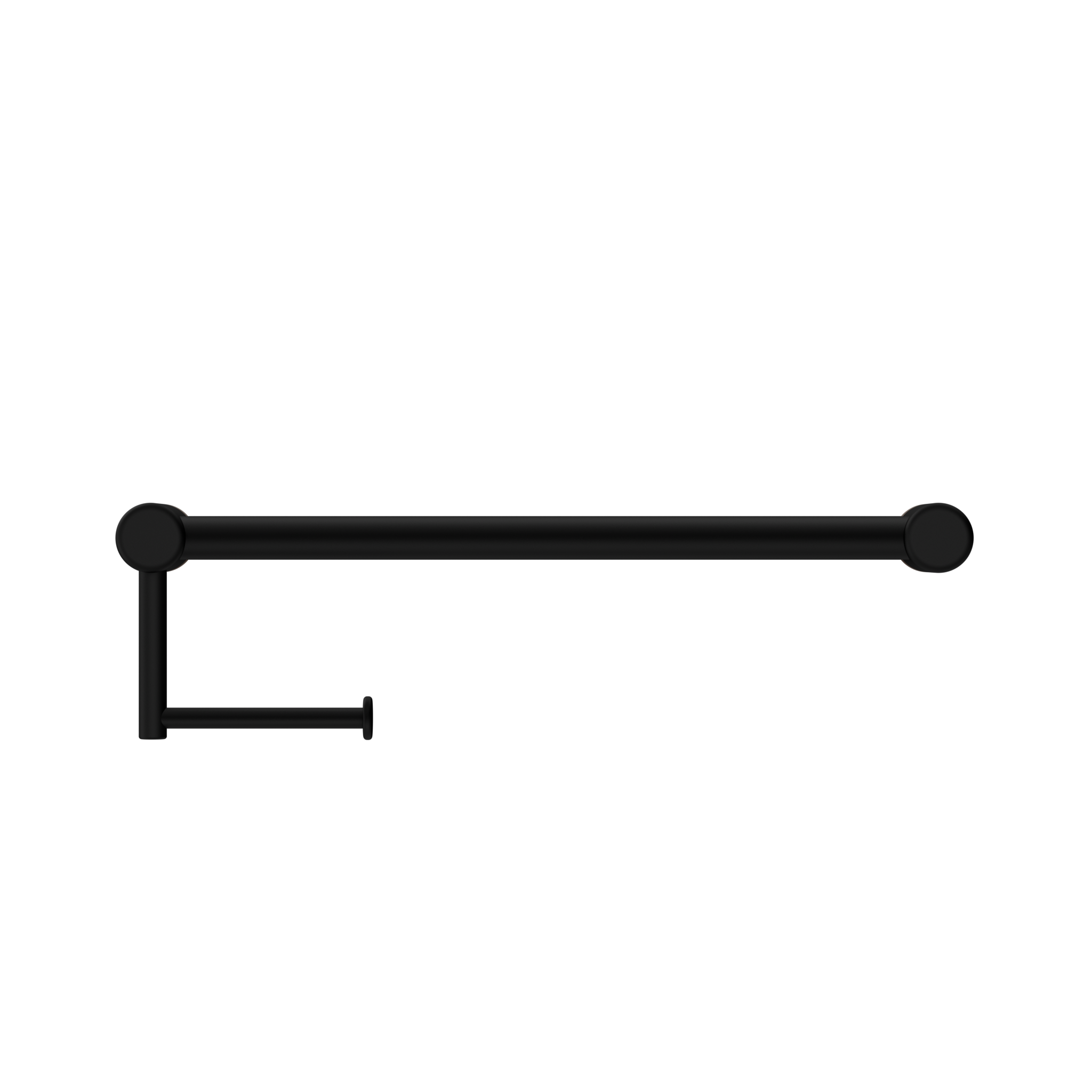 Mecca Care 25mm Toilet Roll Rail 450mm Matte Black