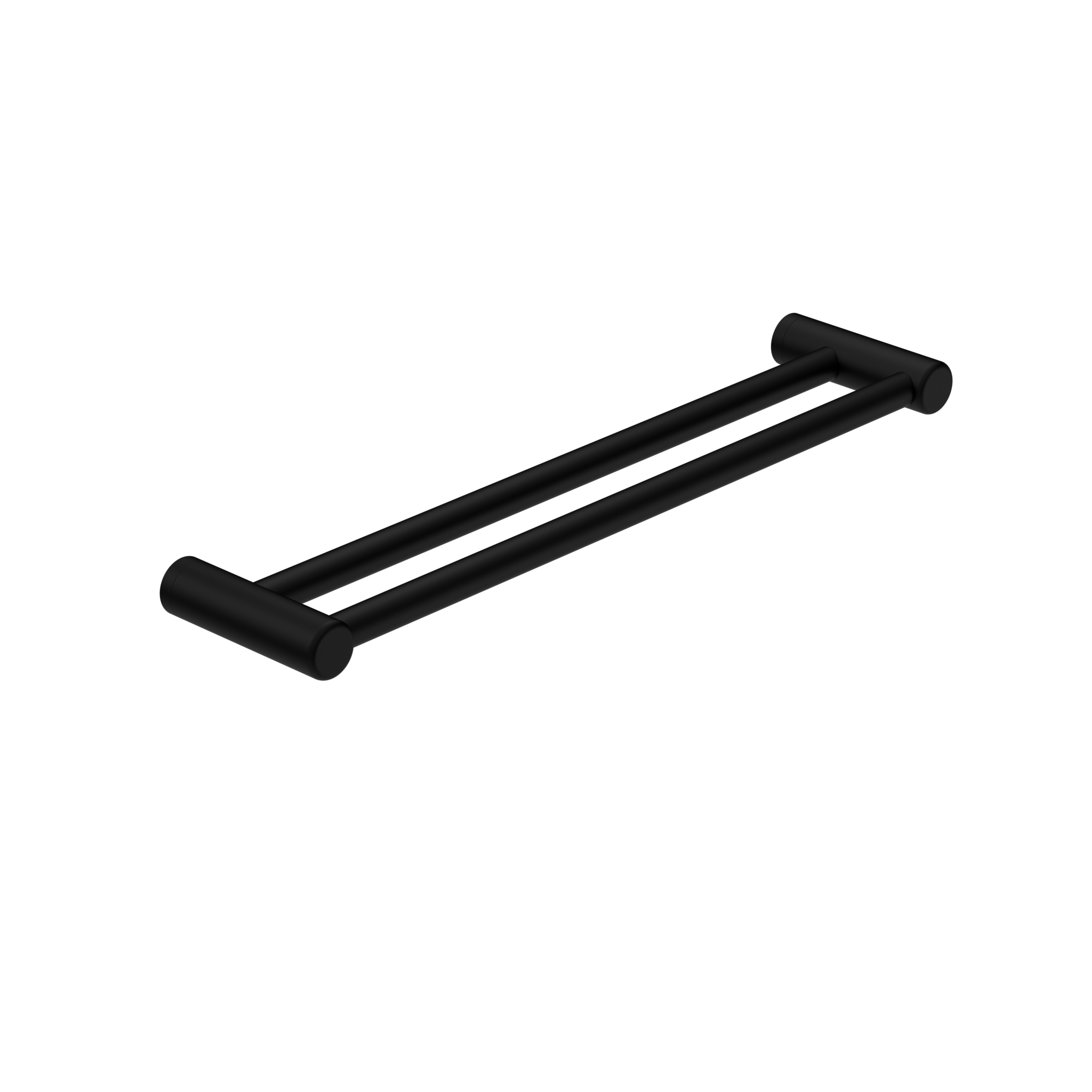 Mecca Care 25mm Double Towel Grab Rail 600mm Matte Black