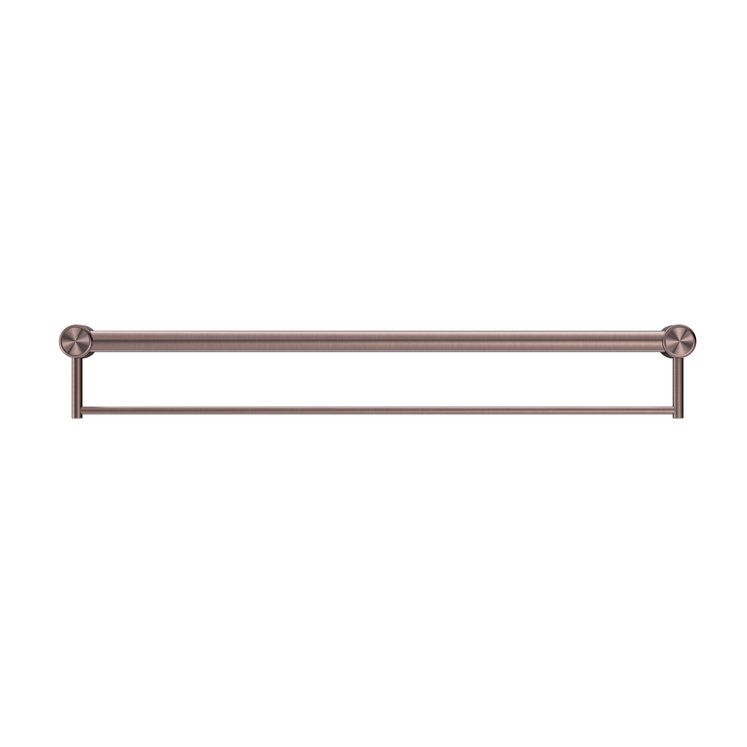 Mecca Care 32mm Grab Rail With Towel Holder 900mm Brushed Bronze