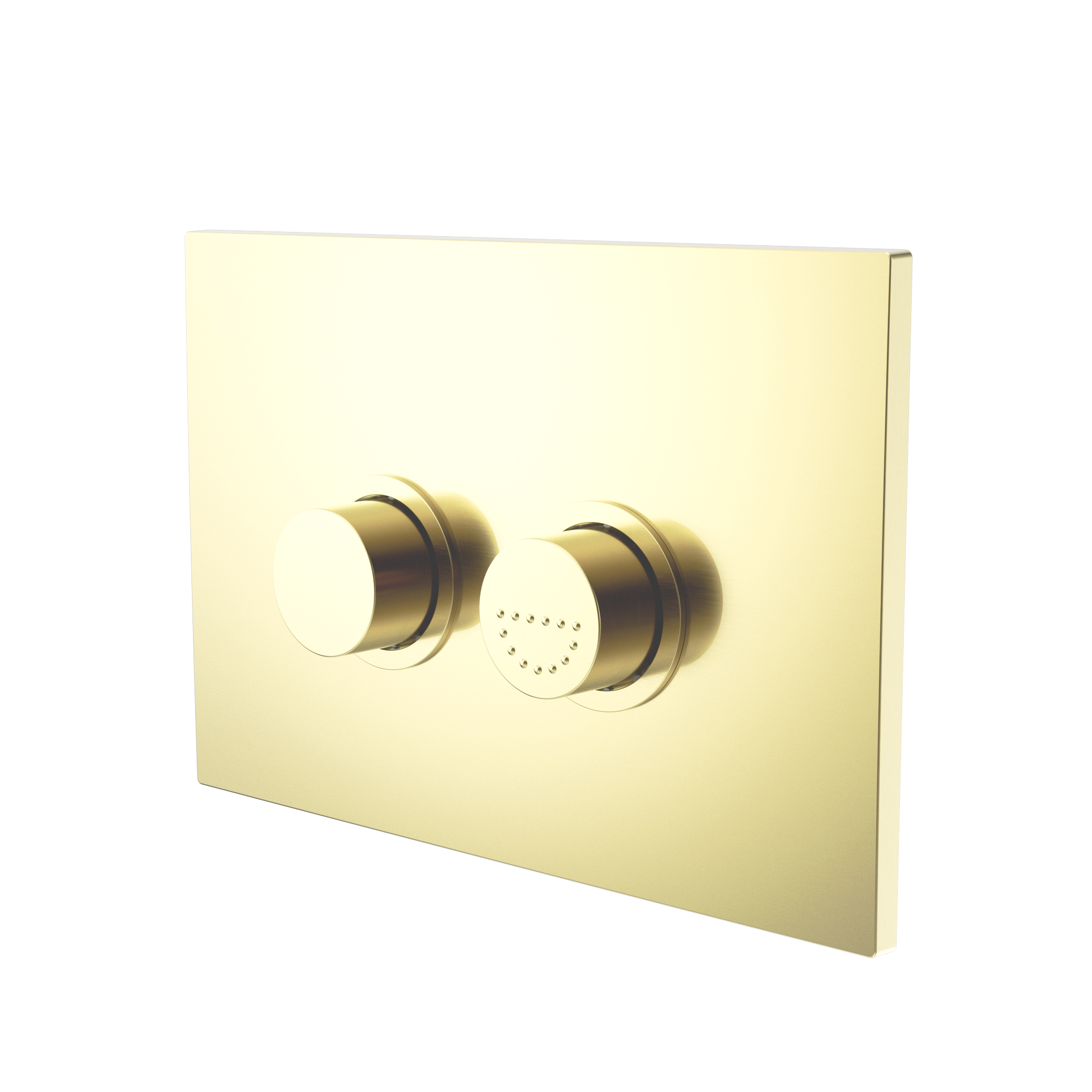 Mecca Care Raised Disabled Care Pneumatic Flush Buttons Plate DDA Accessible Toilet Compliant Brushed Gold