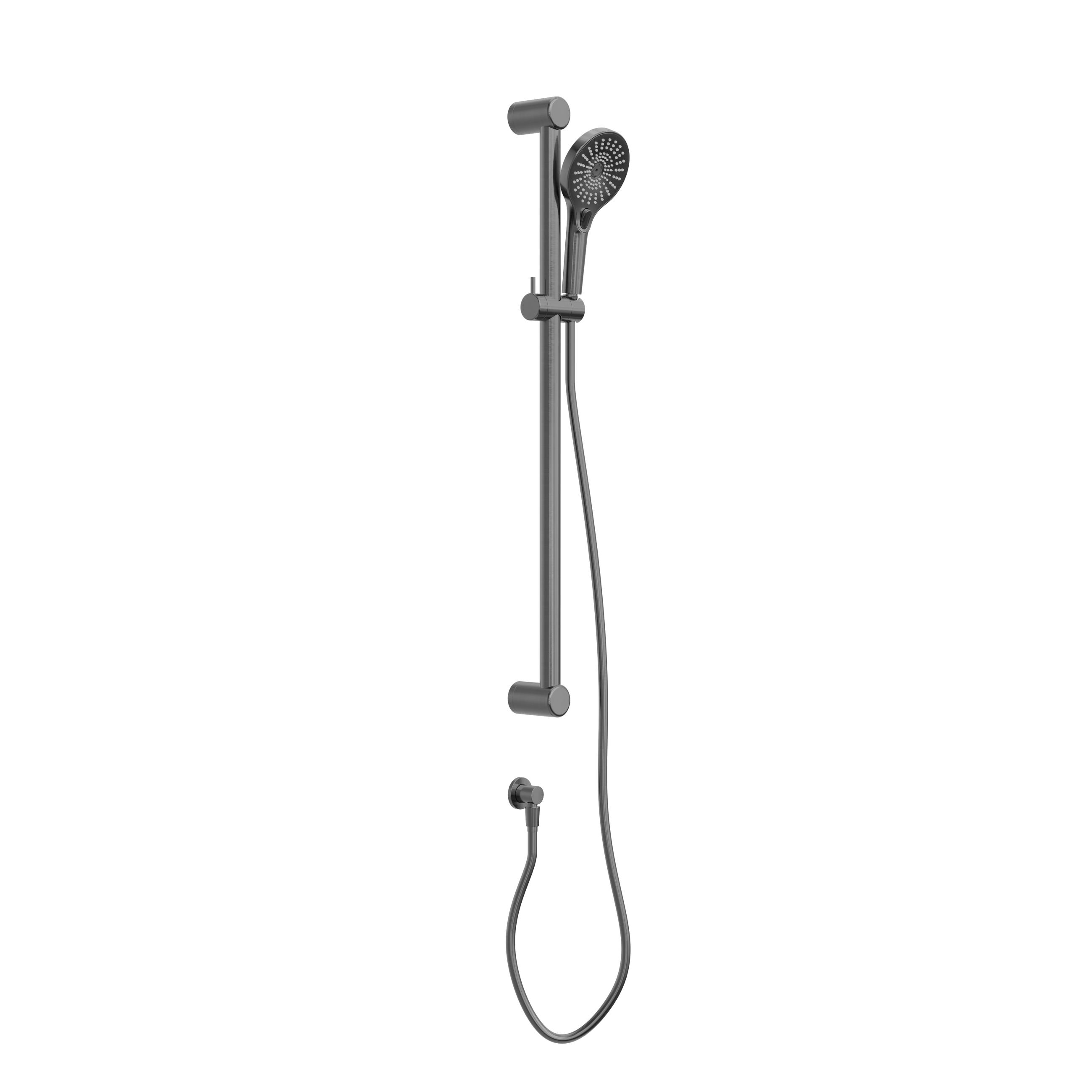 Mecca Care 32mm Grab Rail And Adjustable Shower Rail Set 900mm Gun Metal