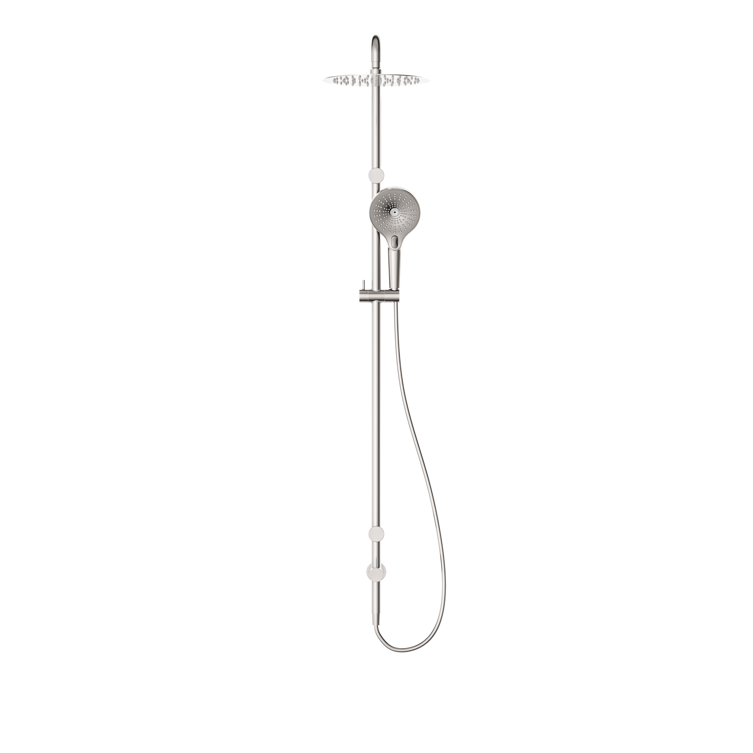 Mecca Care 25mm Grab Rail 900mm Twin Shower Set Brushed Nickel