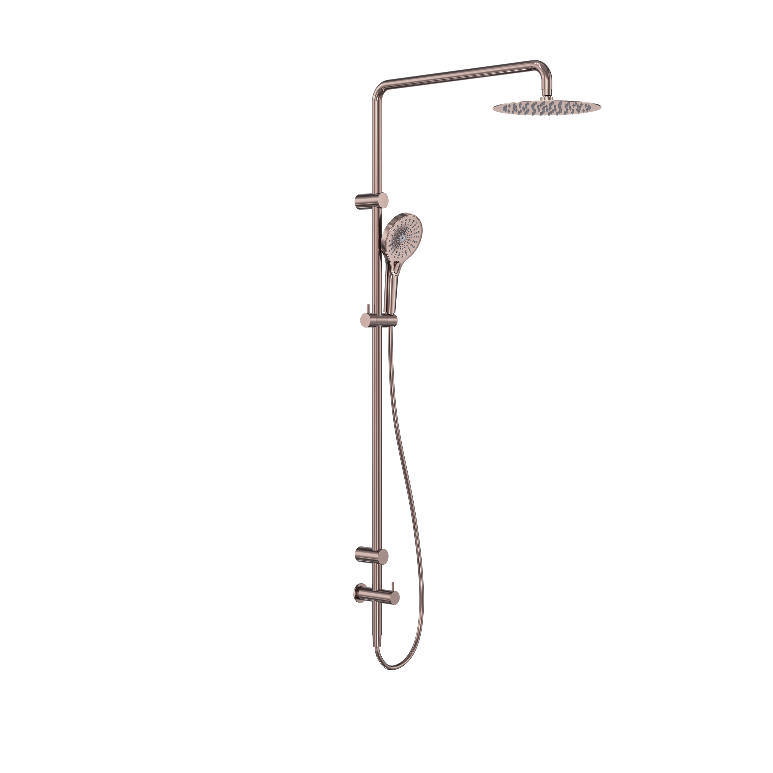 Mecca Care 25mm Grab Rail 900mm Twin Shower Set Brushed Bronze