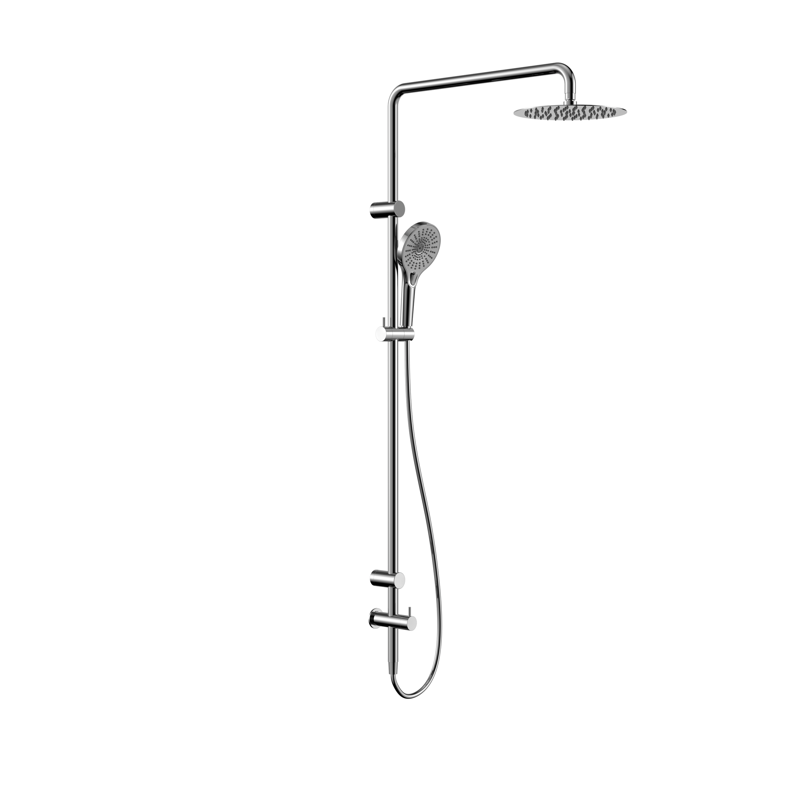 Mecca Care 25mm Grab Rail 900mm Twin Shower Set Chrome
