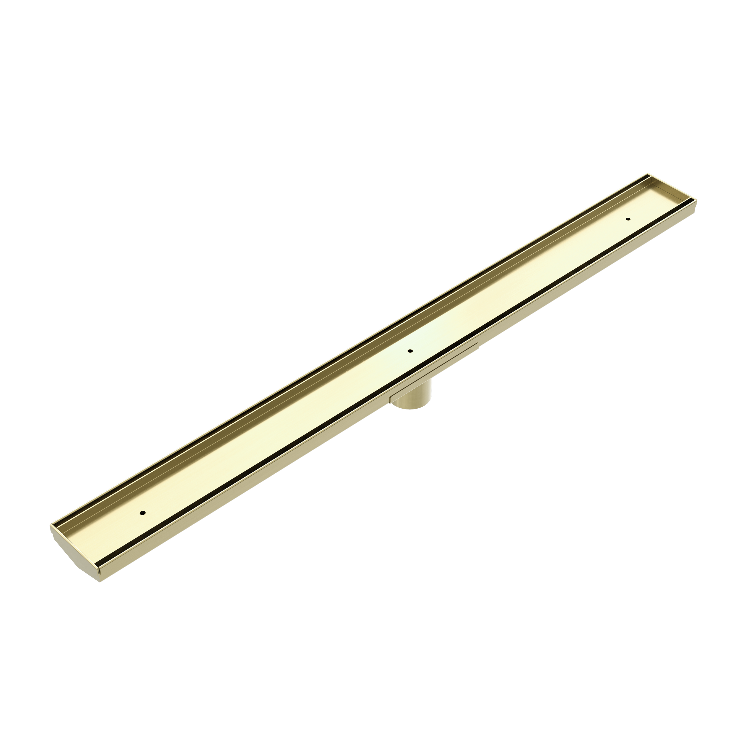 Tile Insert V Channel 900x82mm Floor Grate 50mm Outlet Brushed Gold
