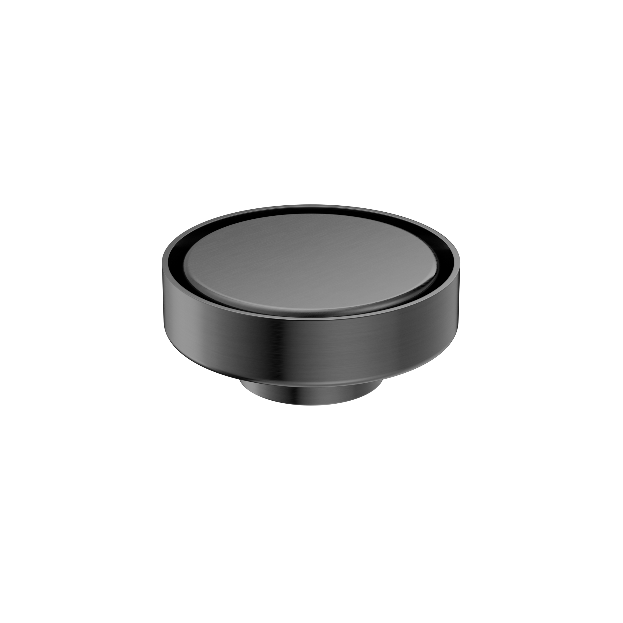 100mm Round Tile Insert Floor Waste 50mm Outlet Gun Metal