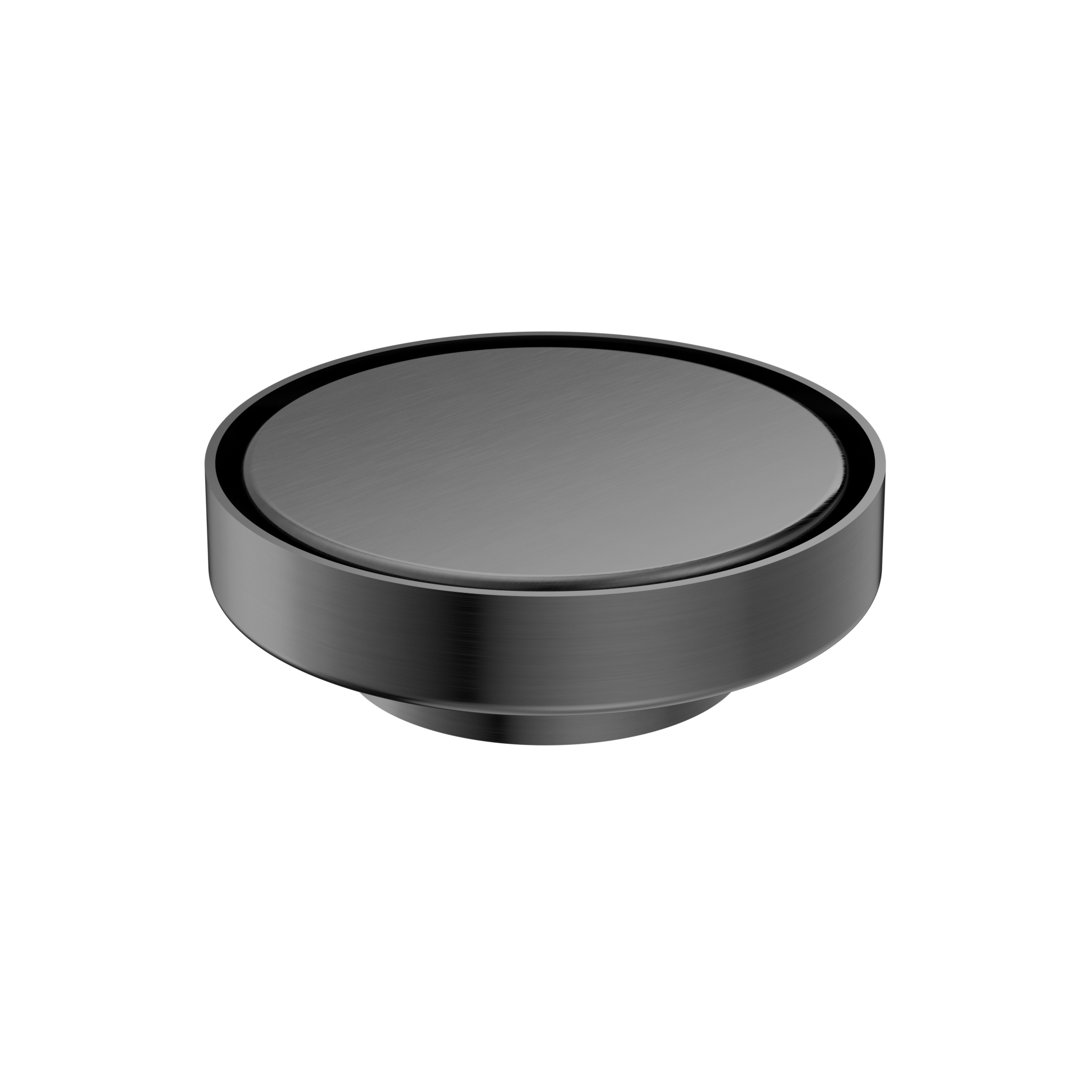 130mm Round Tile Insert Floor Waste 80mm Outlet Gun Metal