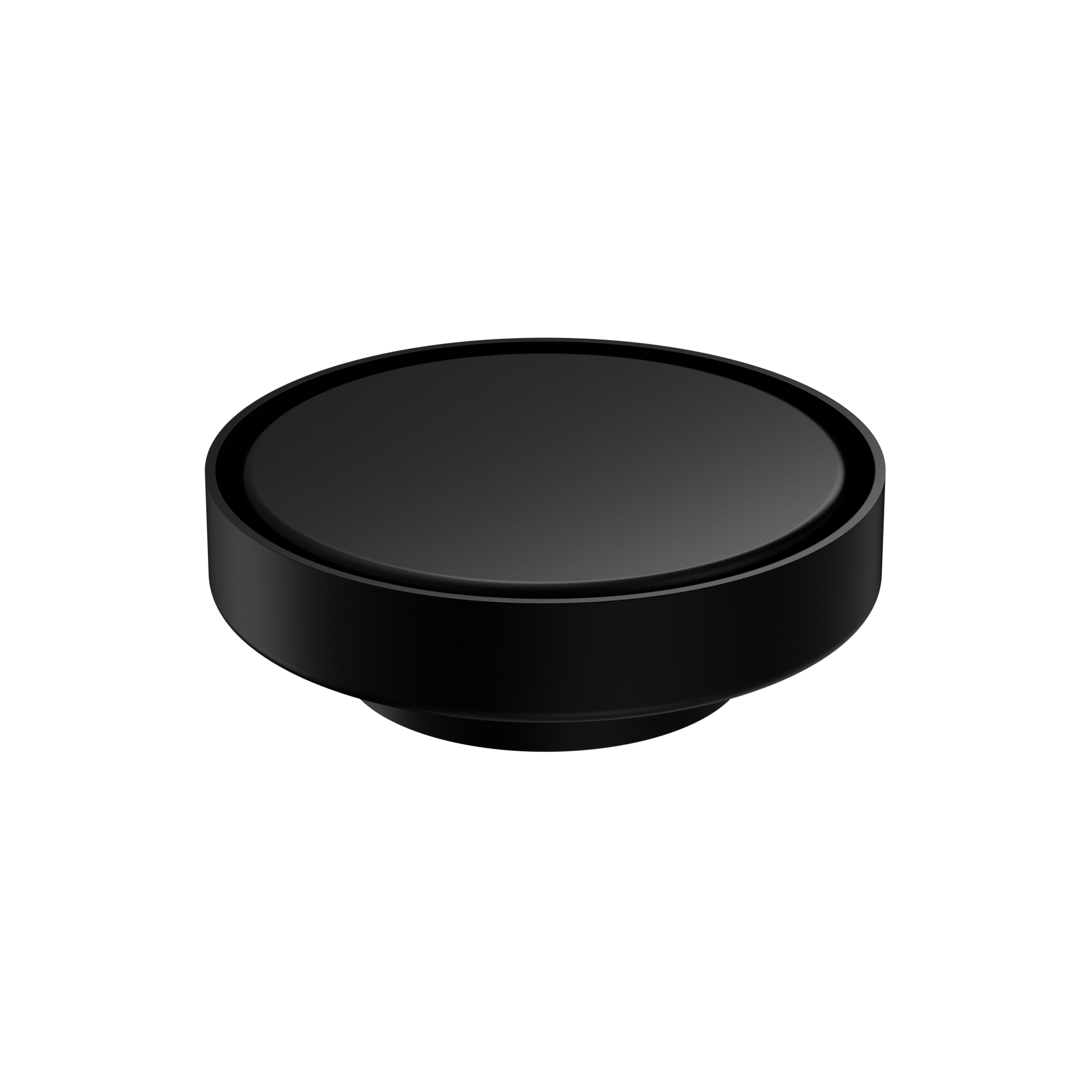130mm Round Tile Insert Floor Waste 80mm Outlet Matte Black