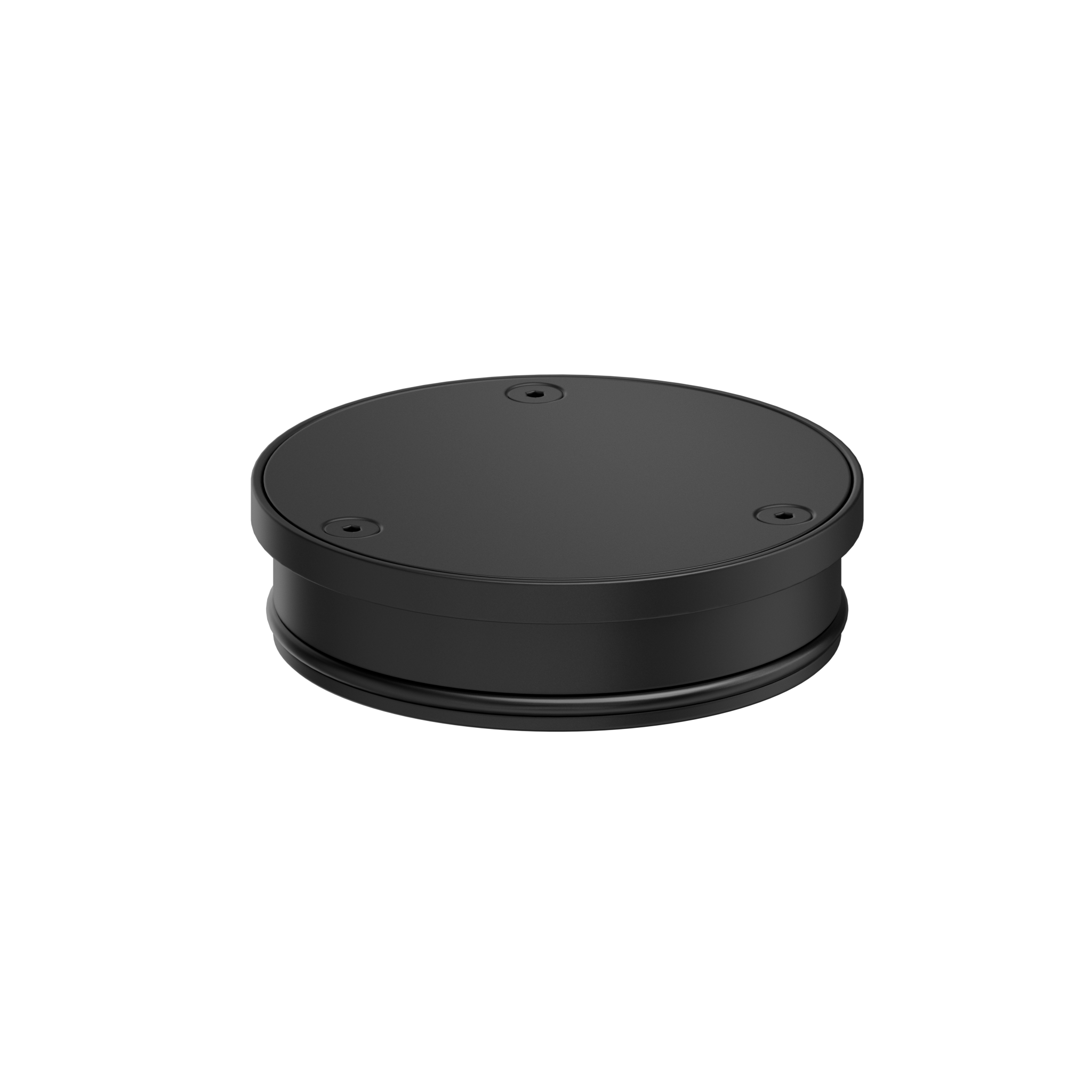 316L Stainless Round Clear Out 100mm Outlet PVD Black