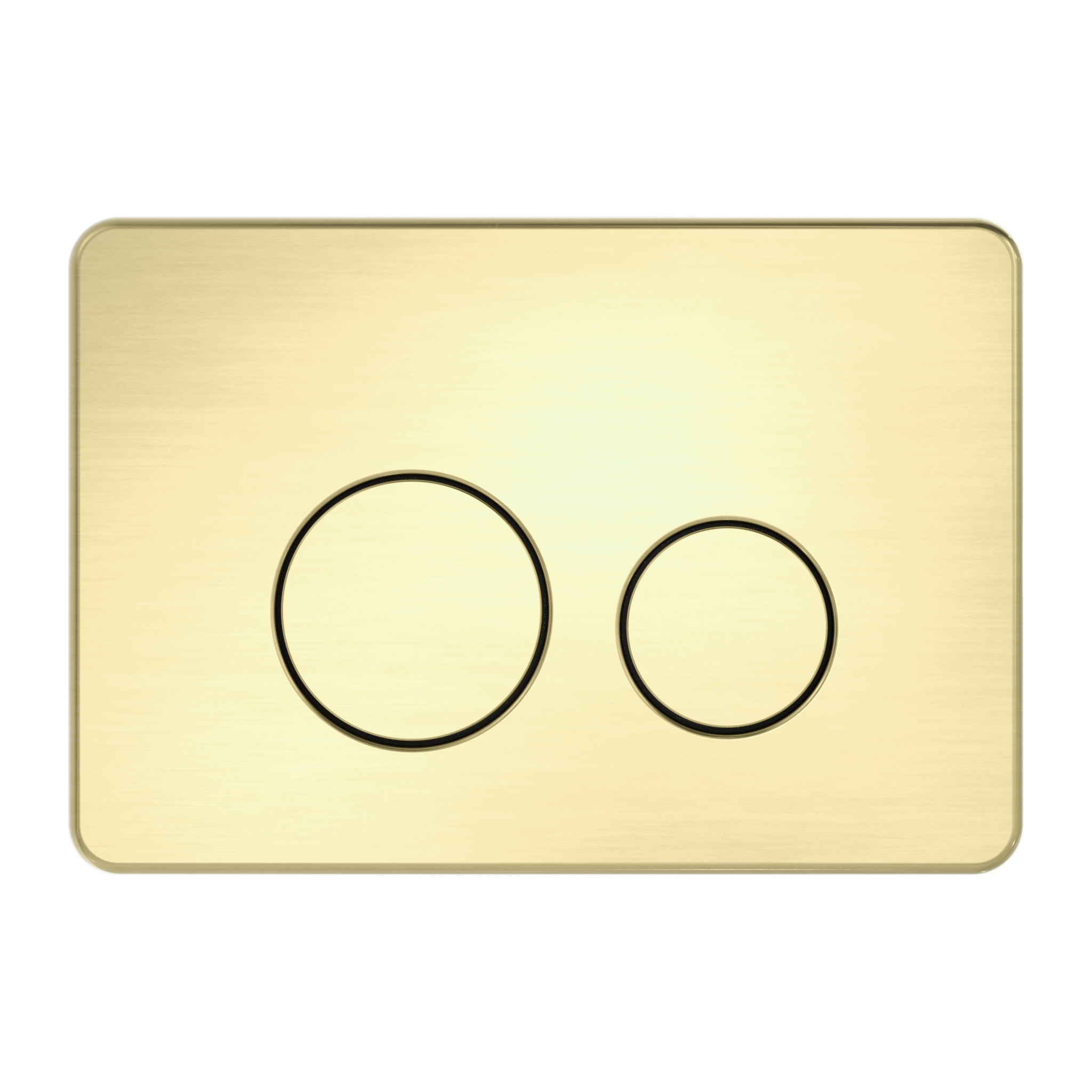 In Wall Toilet Push Plate Brushed Gold