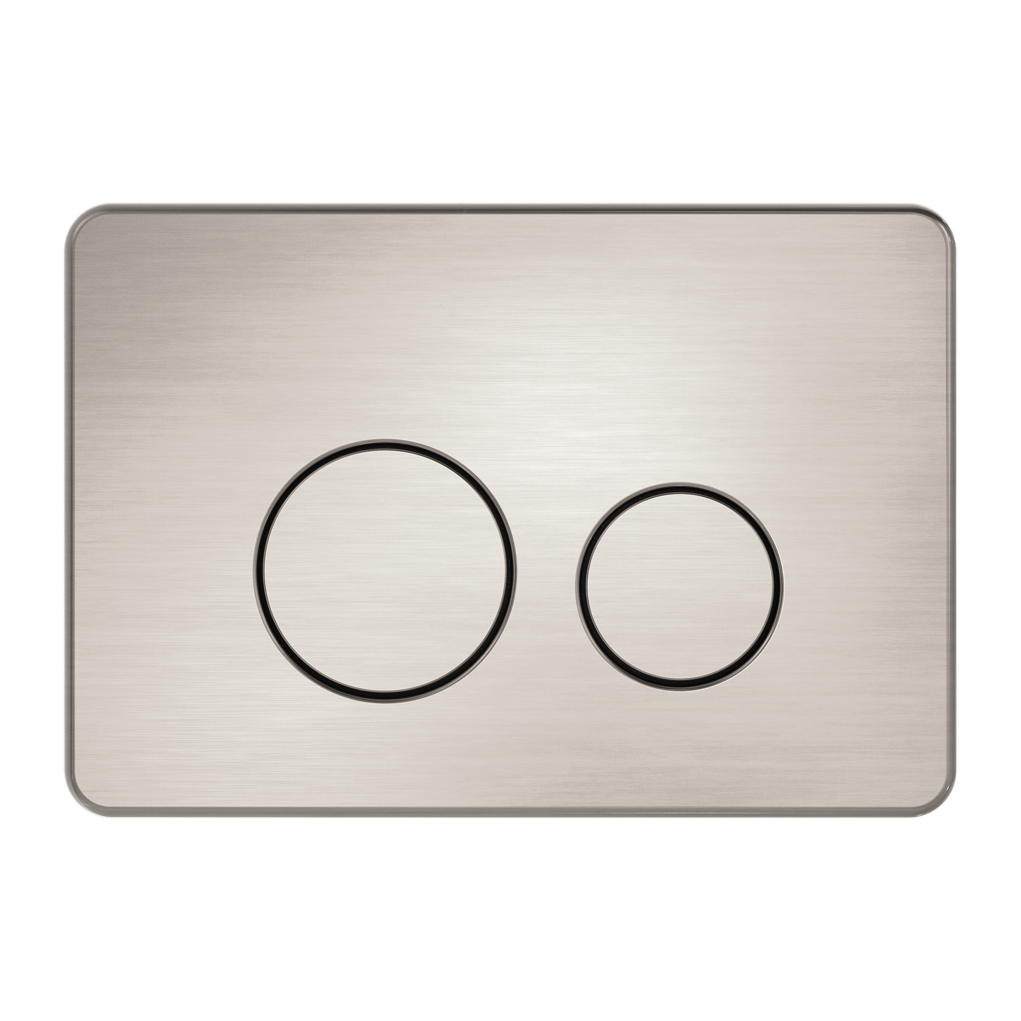 In Wall Toilet Push Plate Brushed Nickel