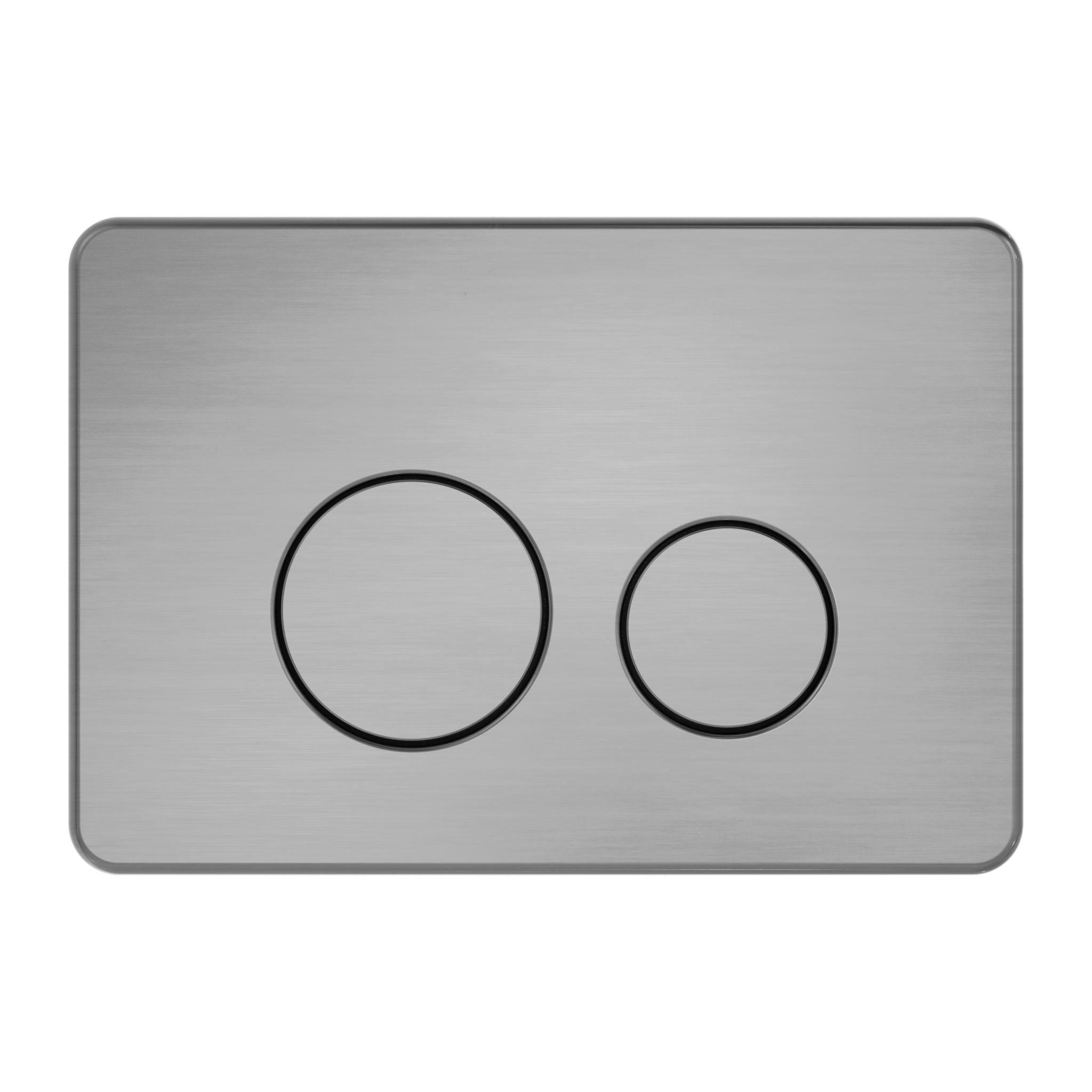 In Wall Toilet Push Plate Gun Metal