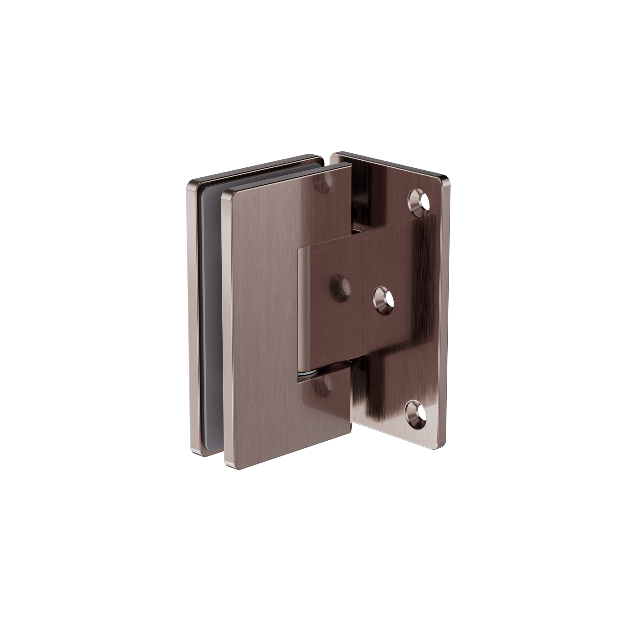 90 Degree Glass To Wall Shower Hinge 10mm Glass Brushed Bronze