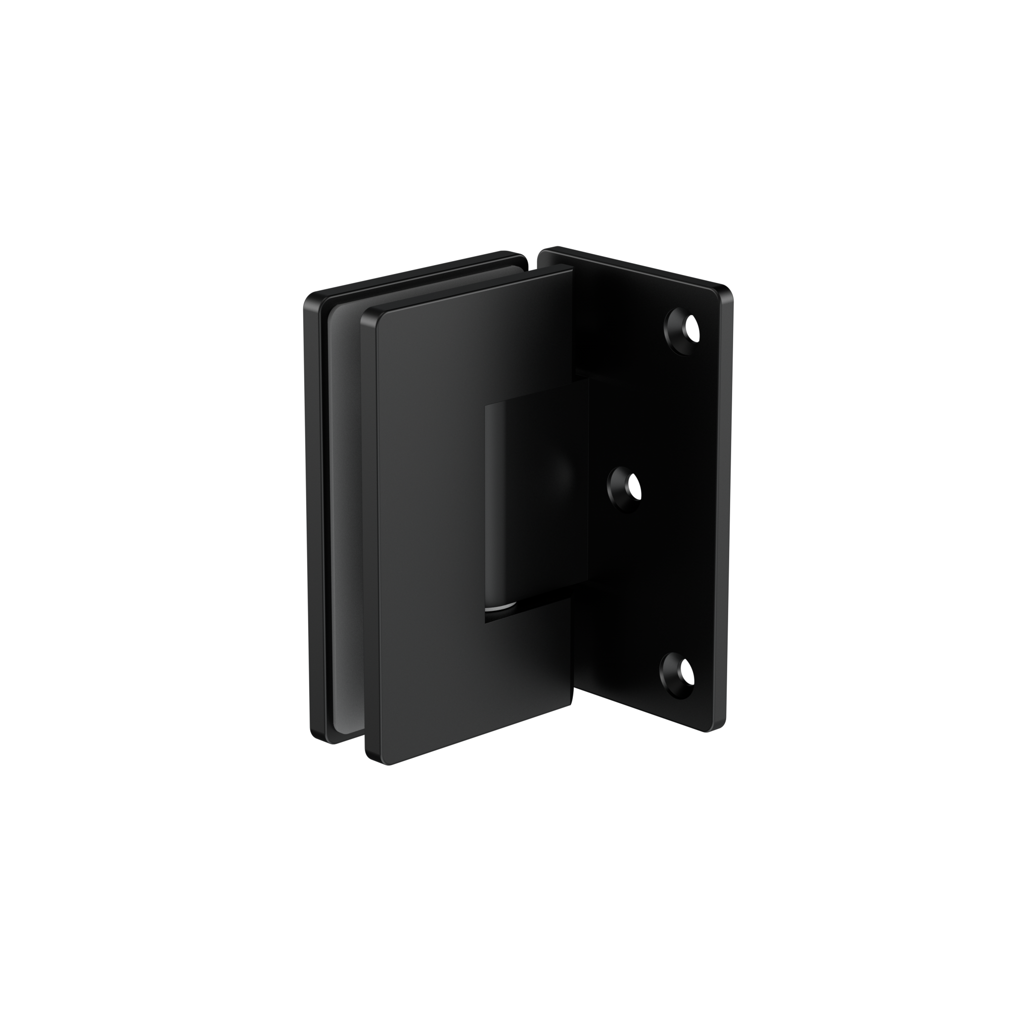 90 Degree Glass To Wall Shower Hinge 10mm Glass Matte Black