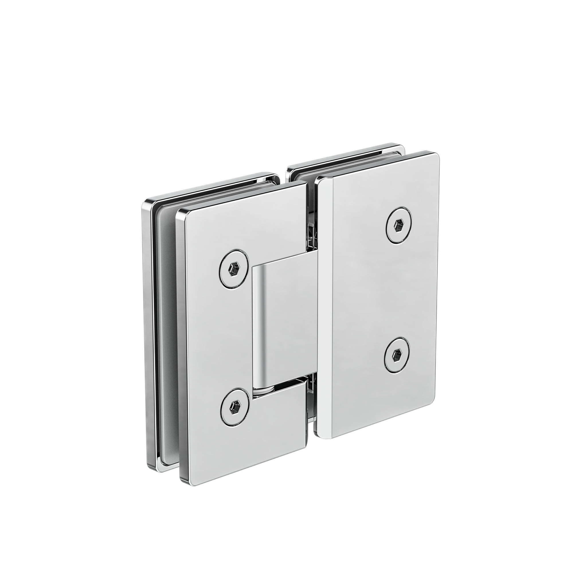 180 Degree Glass To Glass Shower Hinge 10mm Glass Chrome