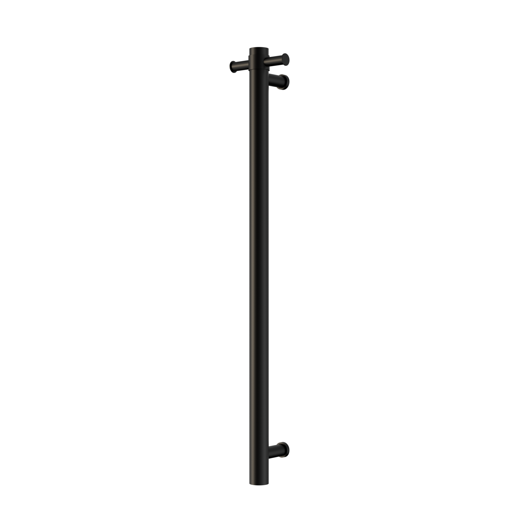 Mecca 240V Single Vertical Heated Towel Rail Matte Black